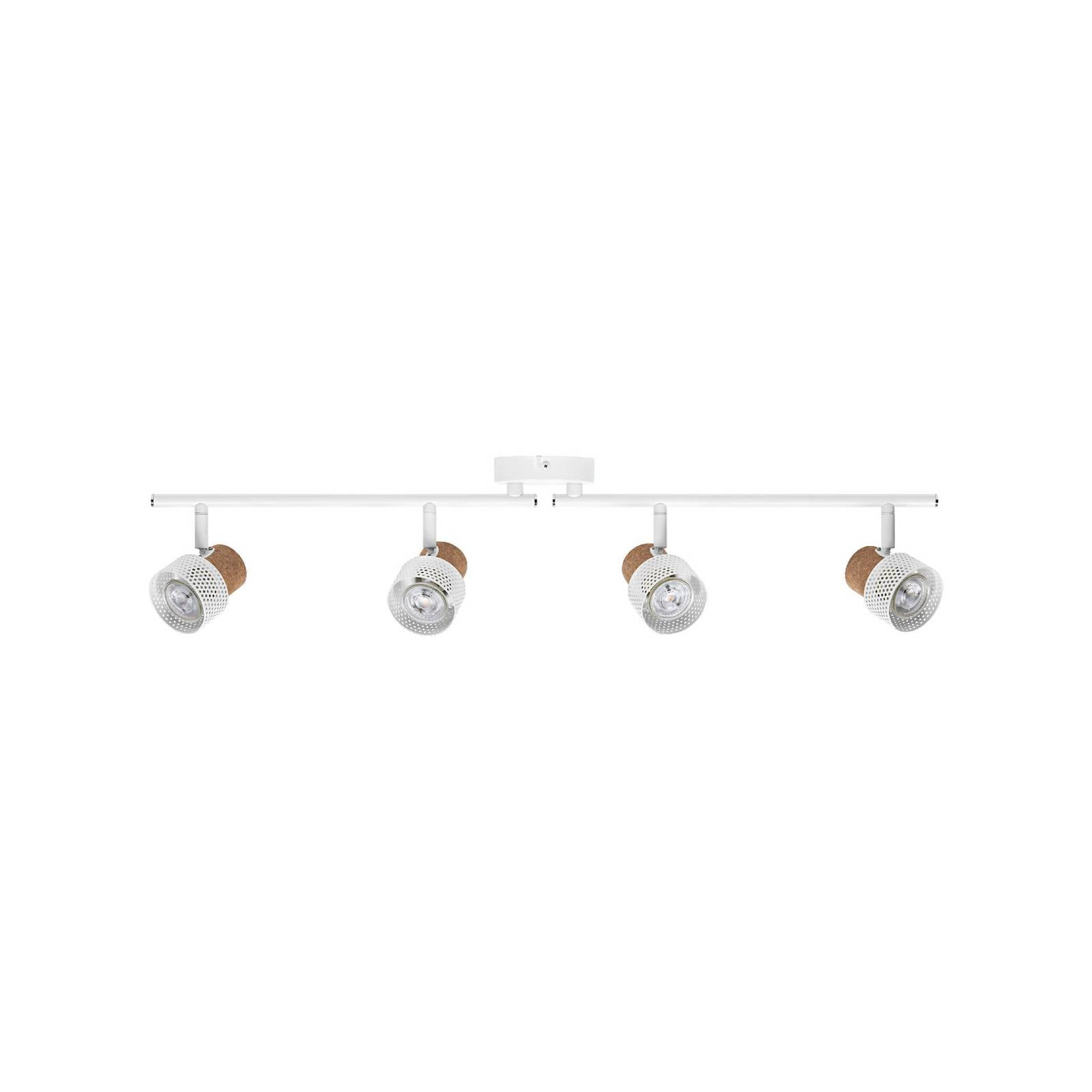 OSRAM Deckenstrahler CORK, weiß, 4 Spots, GU10-LED, 927, dim