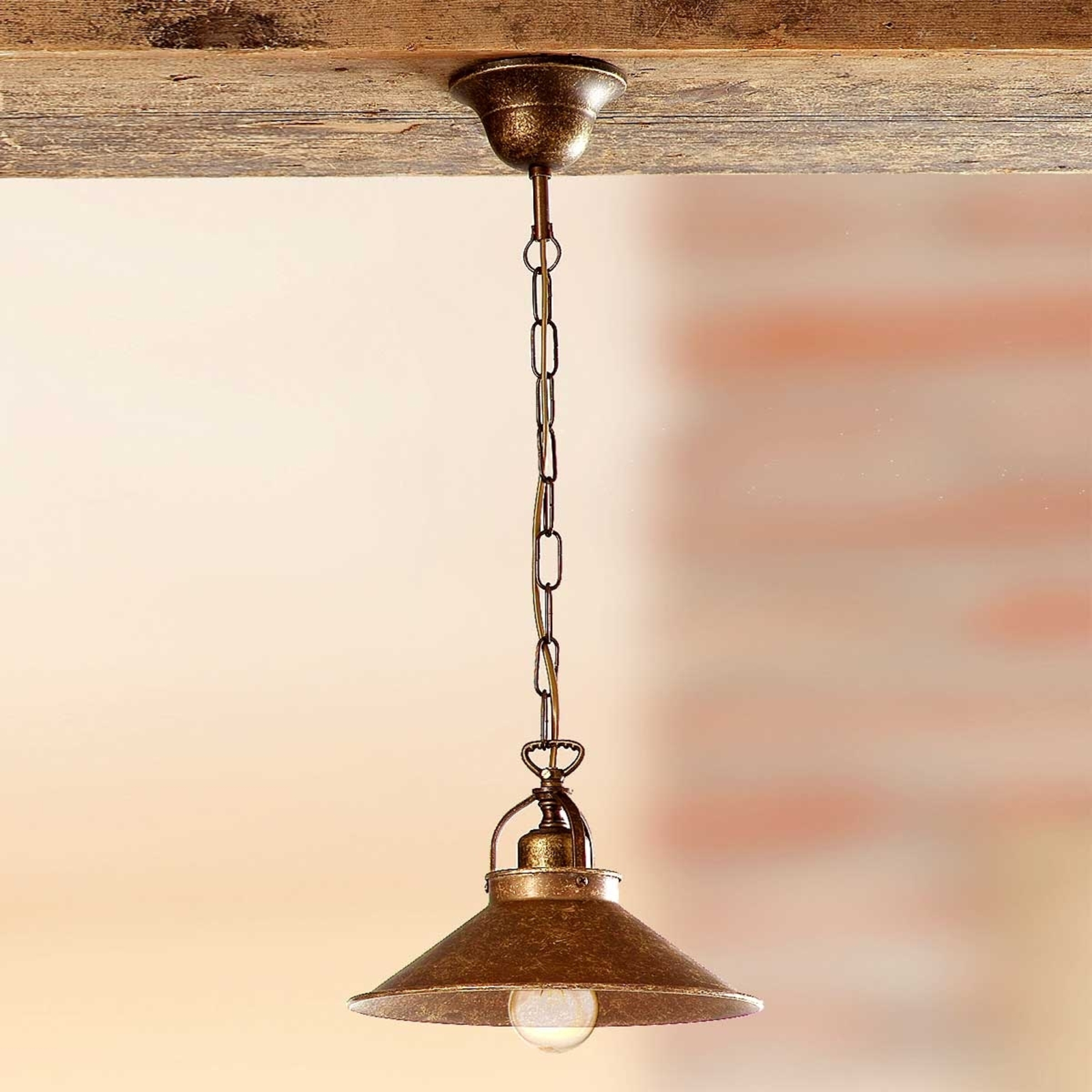 Rustic BRUNO hanging light 25 cm