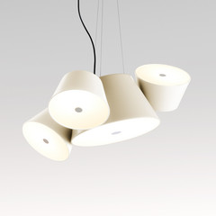 MARSET Tam Tam Mini, satinato, bianco/bianco
