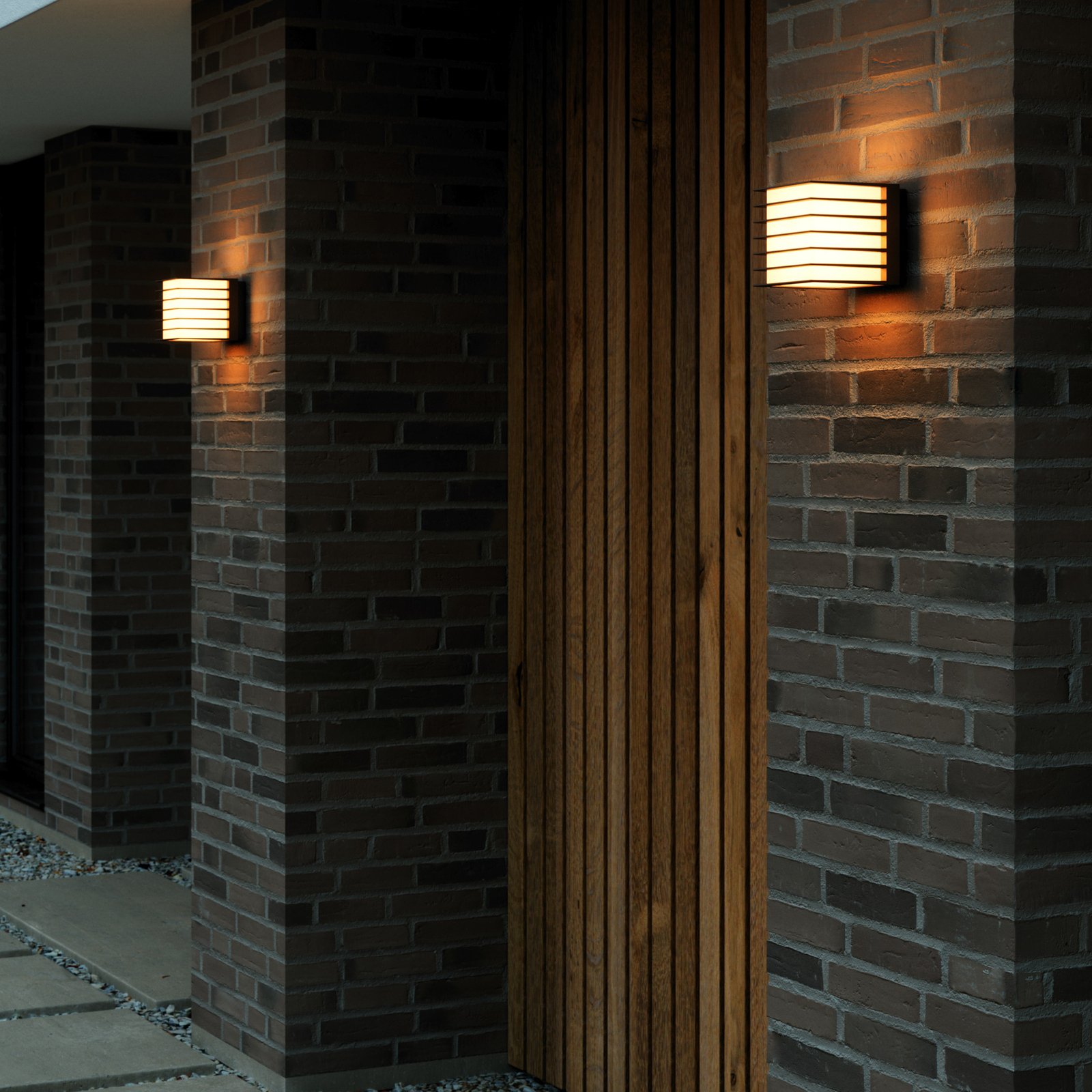 Fluctus 13 Aplique Exterior Black - Nordlux