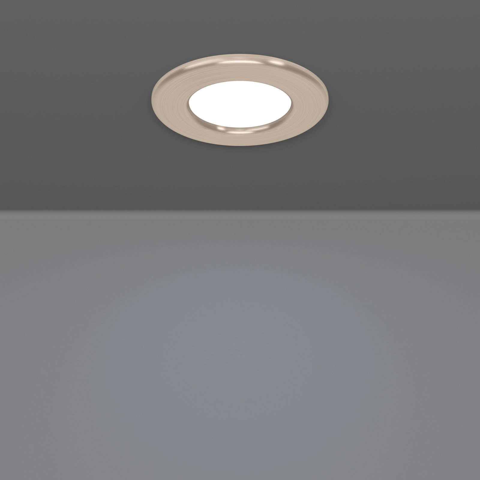 EGLO connect LED-innfellingslampe Fueva 6-Z, grå, 3-pak