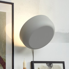 IT'S ABOUT ROMI Aplique de pared Porto, gris claro