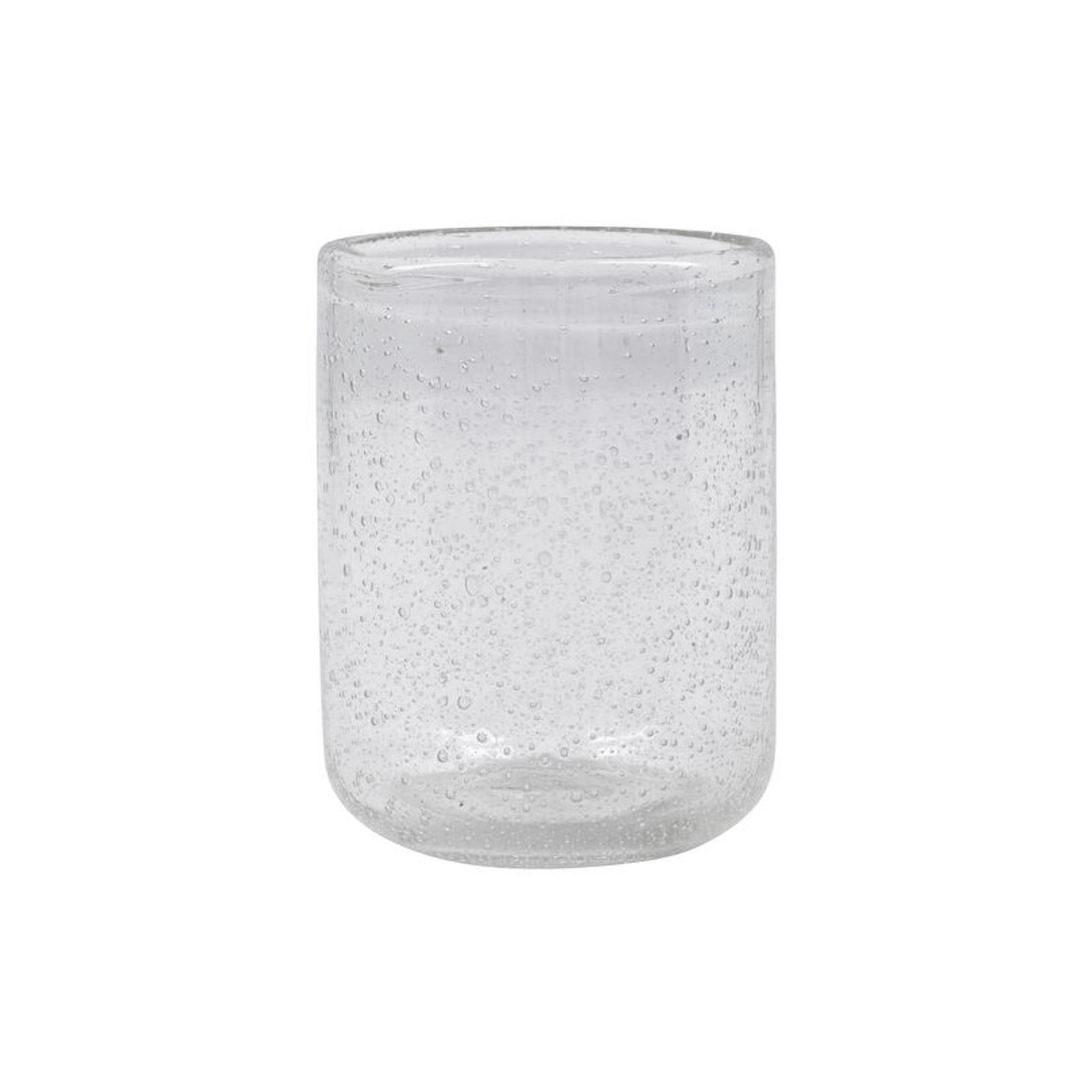 HDRich Bicchiere da acqua, 11x10 cm, vetro a bolle, set da 4 pezzi - House