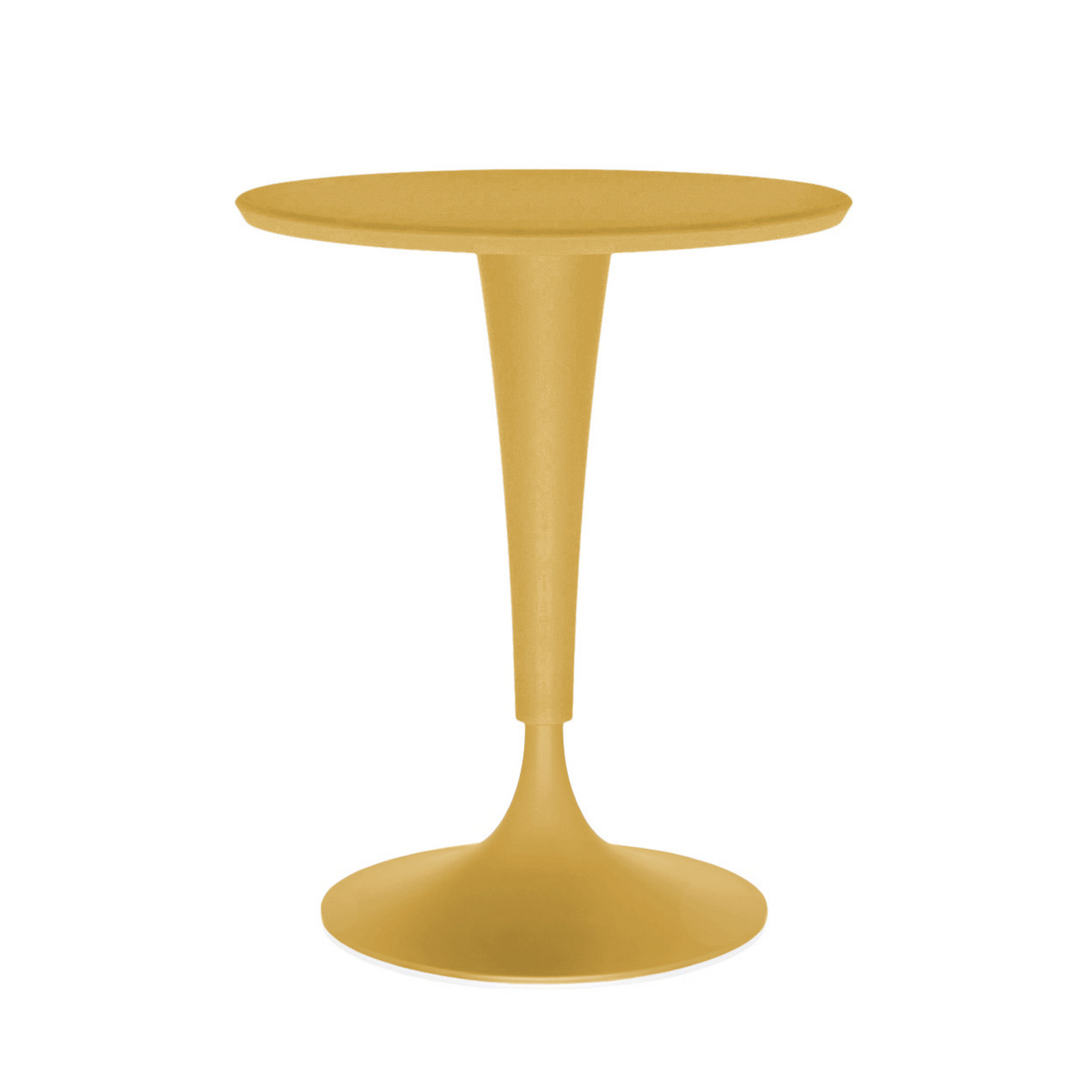 Table DR. NA, jaune moutarde, hauteur 73 cm - Kartell