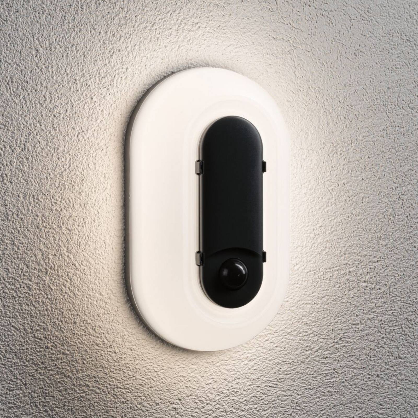 Paulmann LED-vegglampe Elunor, antrasitt, sensor, høyde 21 cm, CCT