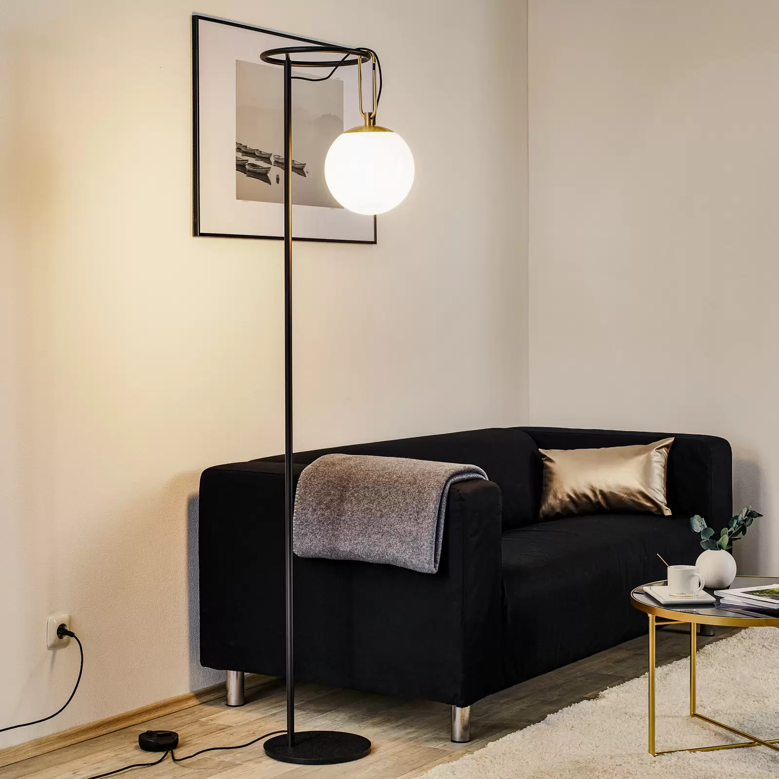 Artemide nh floor lamp with dimmer | Lights.ie