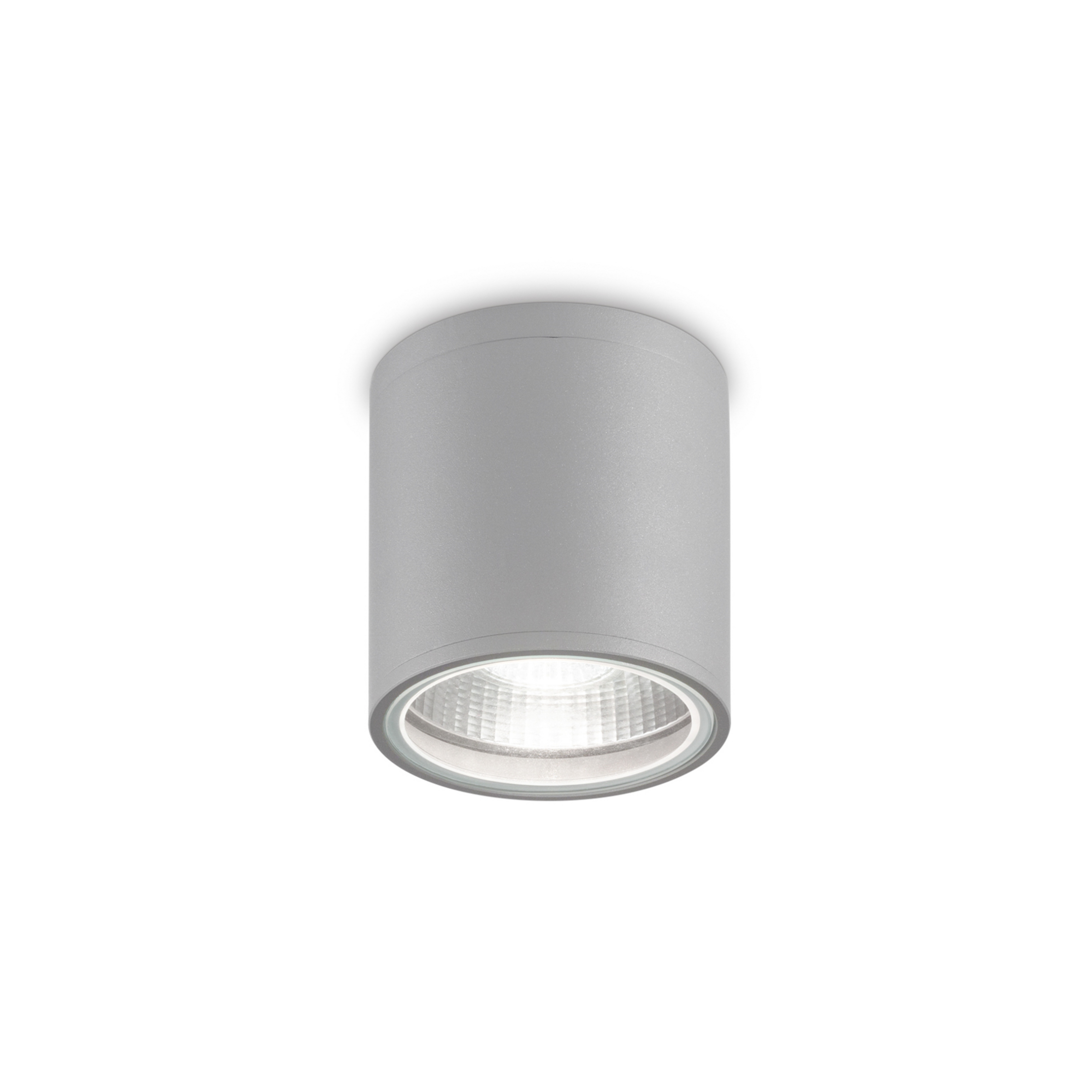 Ideal Lux Deckenleuchte Gun, grau, Aluminium, IP44, GU10