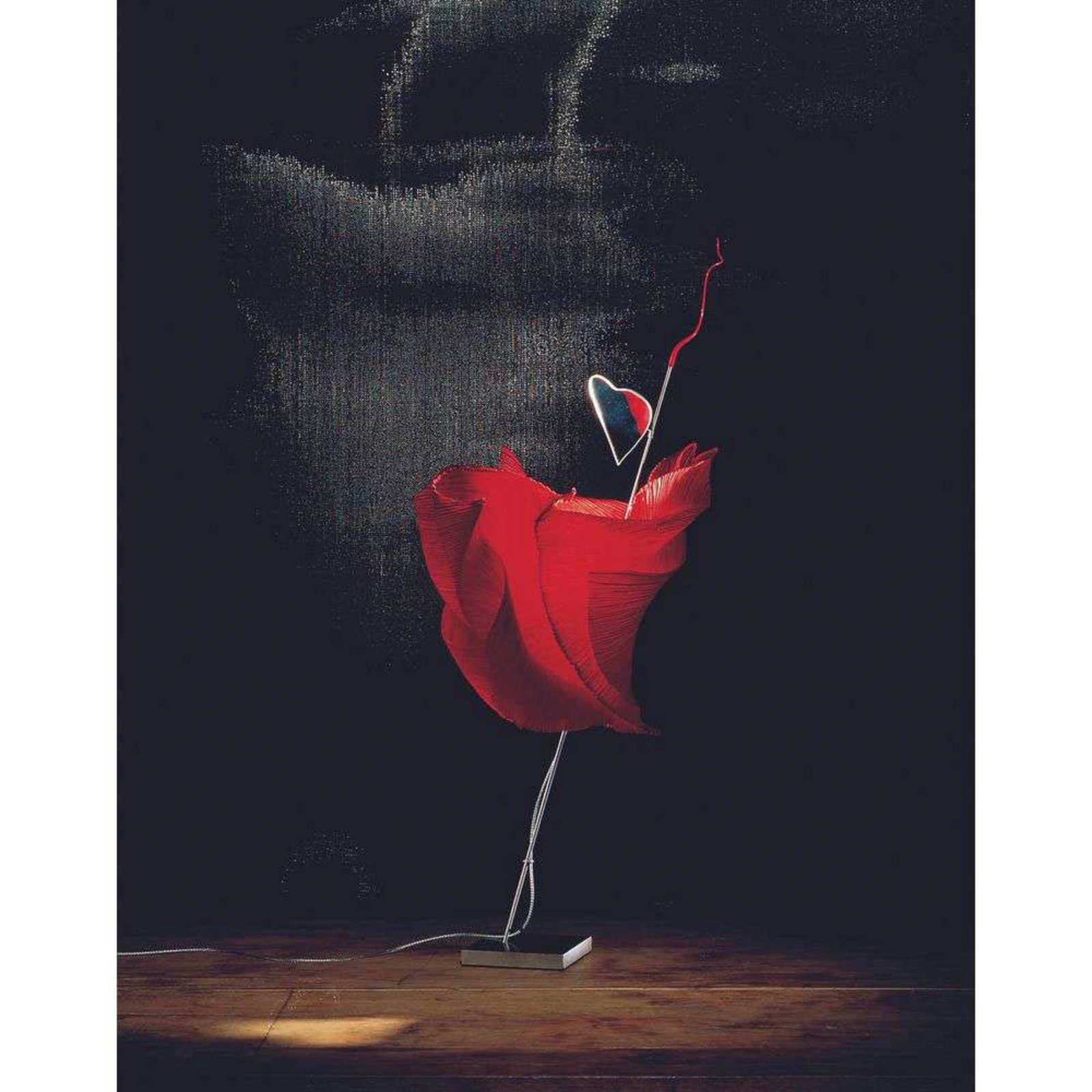 Kokoro LED Table Lamp Red/Anthracite - Ingo Maurer