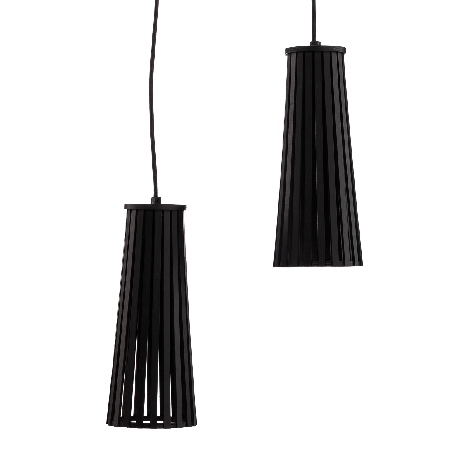 Wandlamp Dover met stekker, zwart, 2-lamps