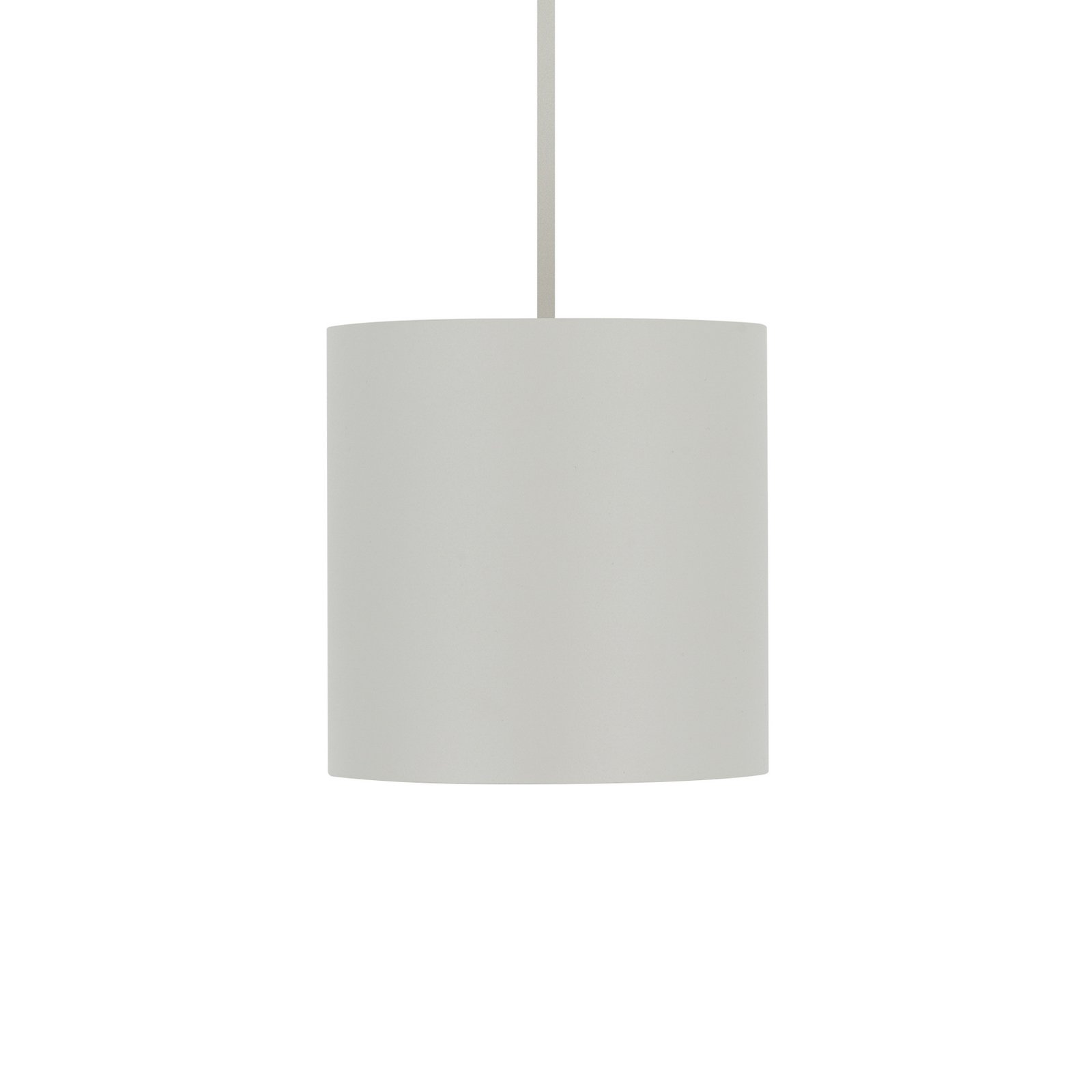 Point Duo pendant light, silk grey, steel, Ø 13 cm, GU10