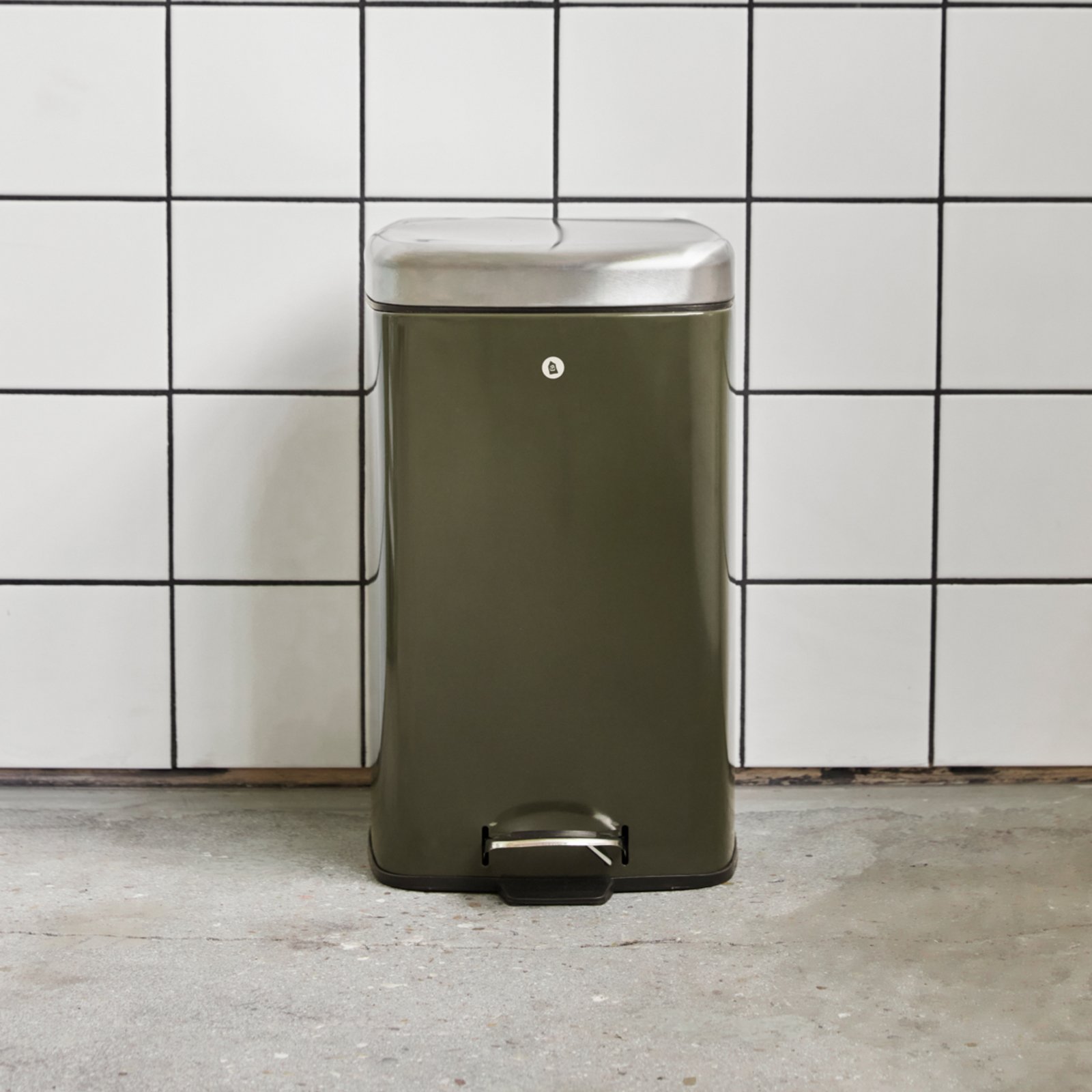 HDSort waste bin, dark green, height 46 cm - House Doctor
