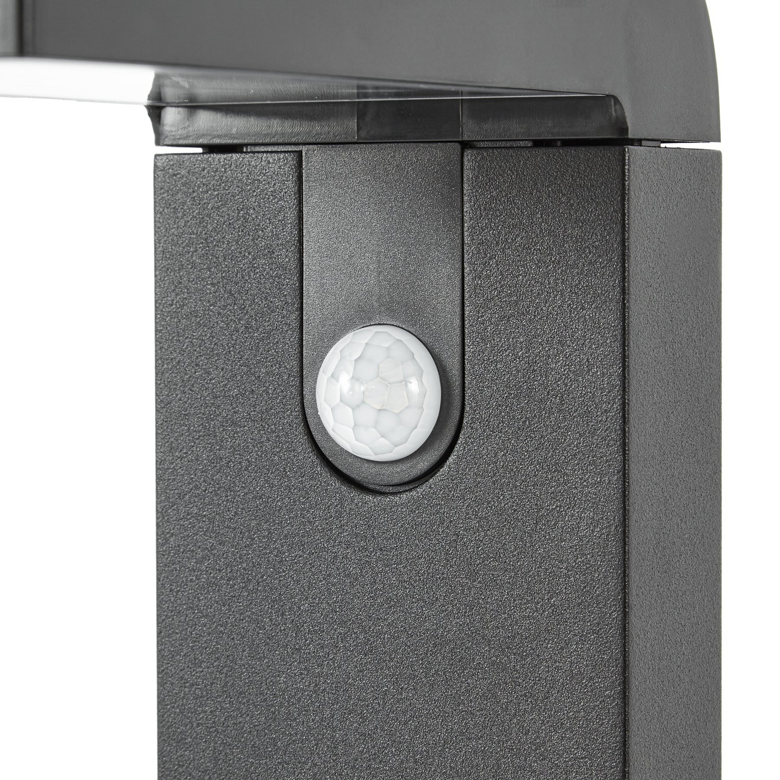 Candeeiro de caminho LED Prios Aurino, preta, 75 cm, sensor