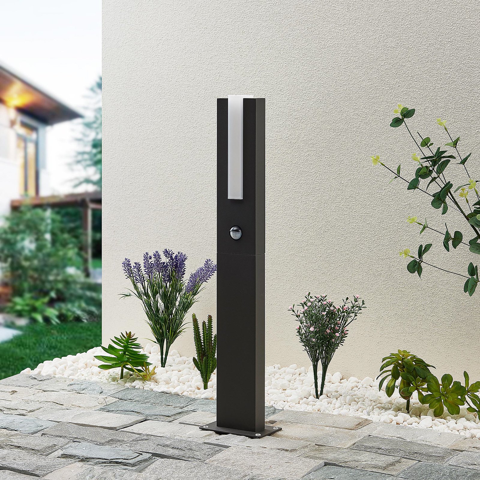 Virgalia LED Gartenleuchte H65 w/Sensor Graphite - Lucande