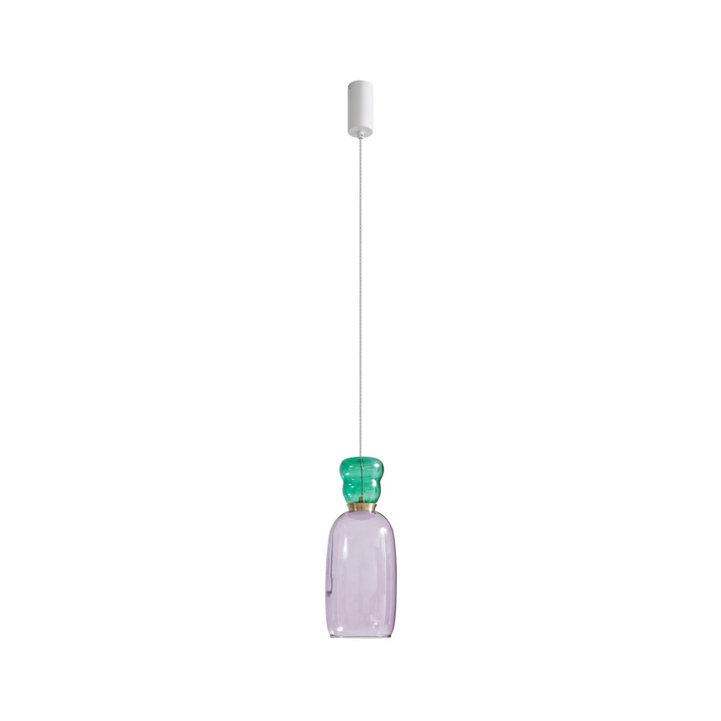 Lucande – Fay LED Pendelleuchte Purple/Green