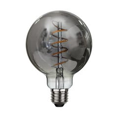 LED žiarovka Spiral Filament, G95, E27, 2 W sivá stmievateľná