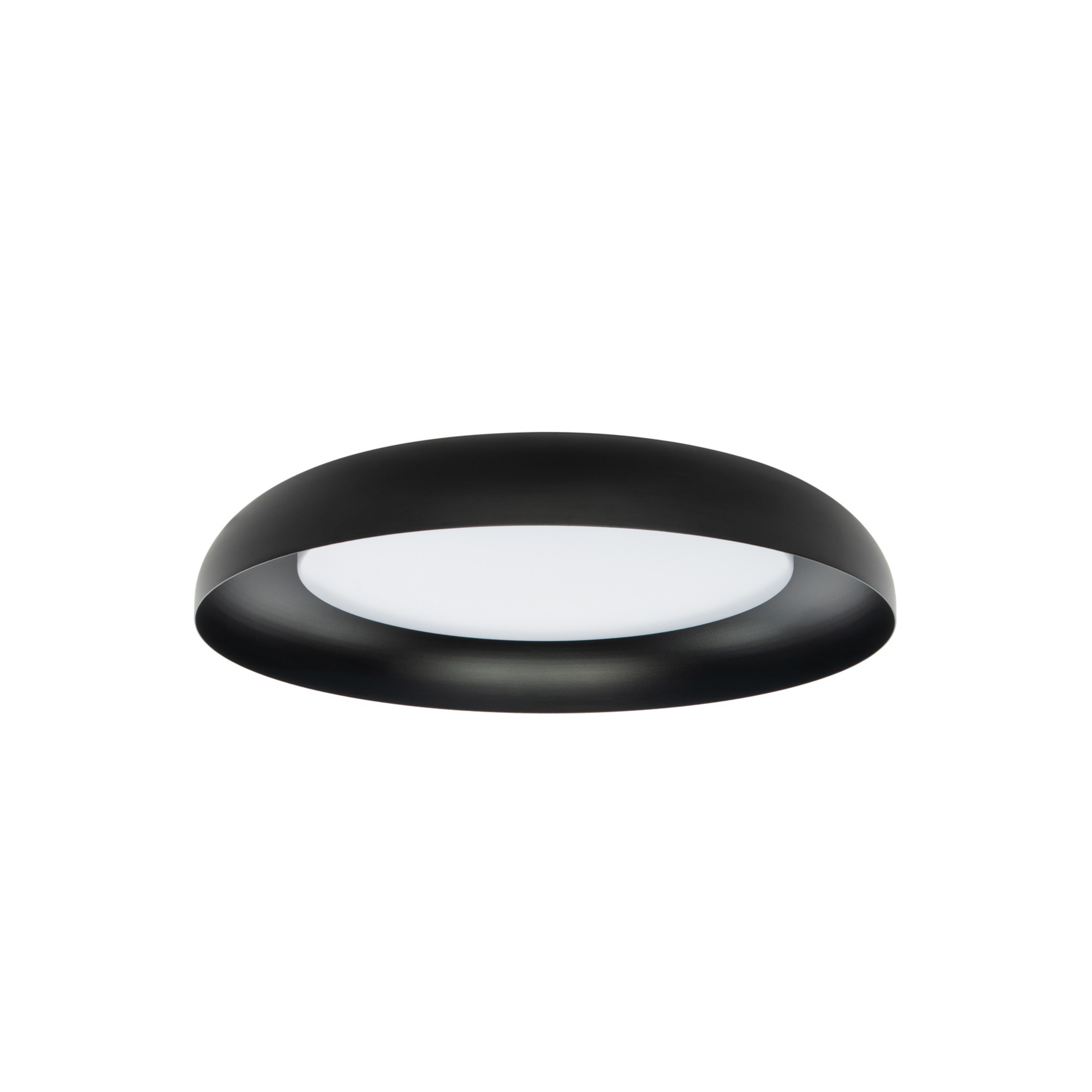 LED stropna svjetiljka Florie, metal, crna, Ø 40 cm - Lindby