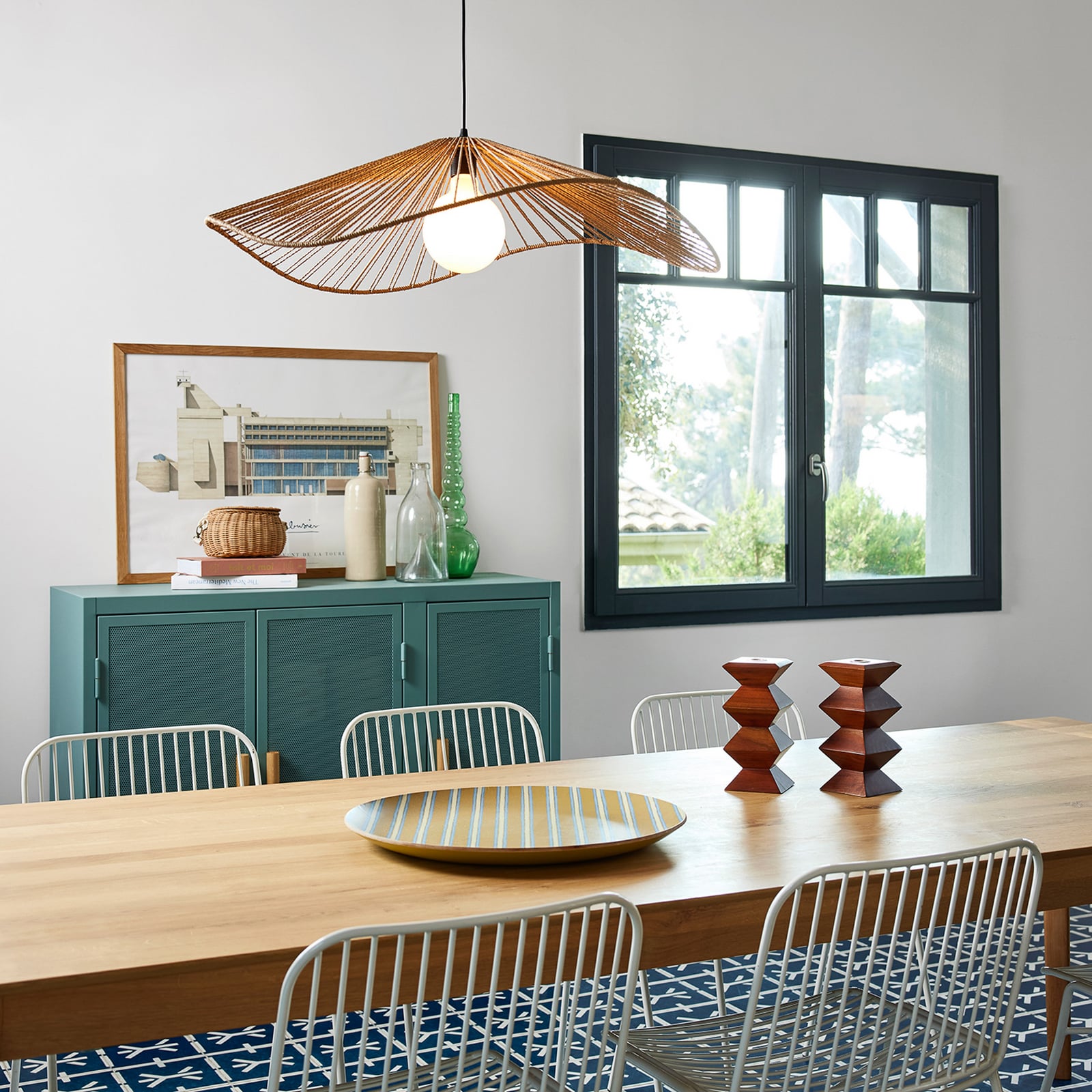 Lampa wisząca Sahara, kolor naturalny, wysokość 18 cm, papier