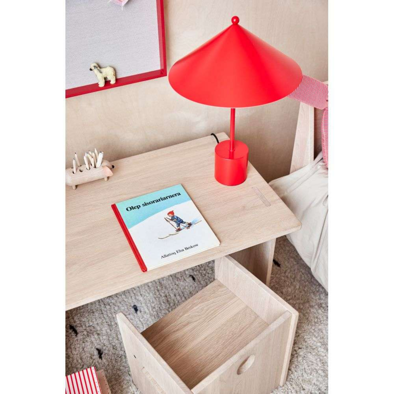 Peili Notice Board Small Red - OYOY Living Design