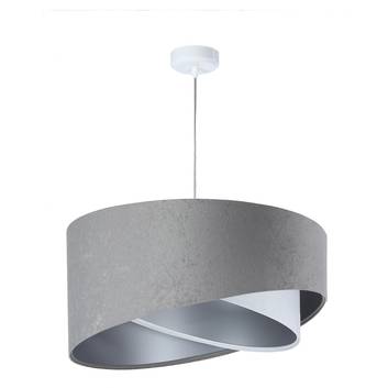 Lámpara colgante Vivien tricolor gris/blanco/plata