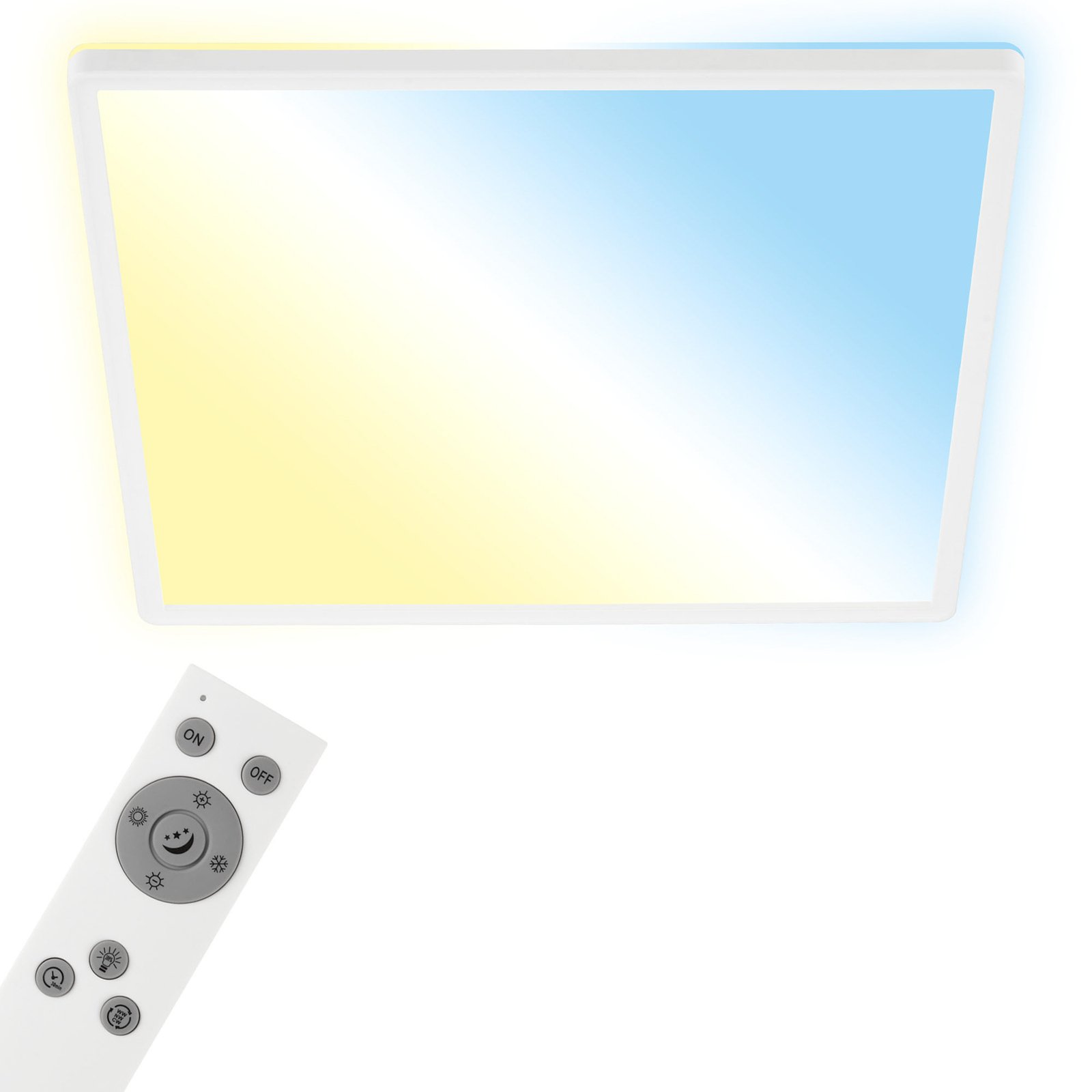 Plafonnier LED Slim S dimmable CCT blanc 42x42cm