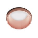 Recessed spotlight Thessaly, copper, plaster, Ø 10 cm, GU10