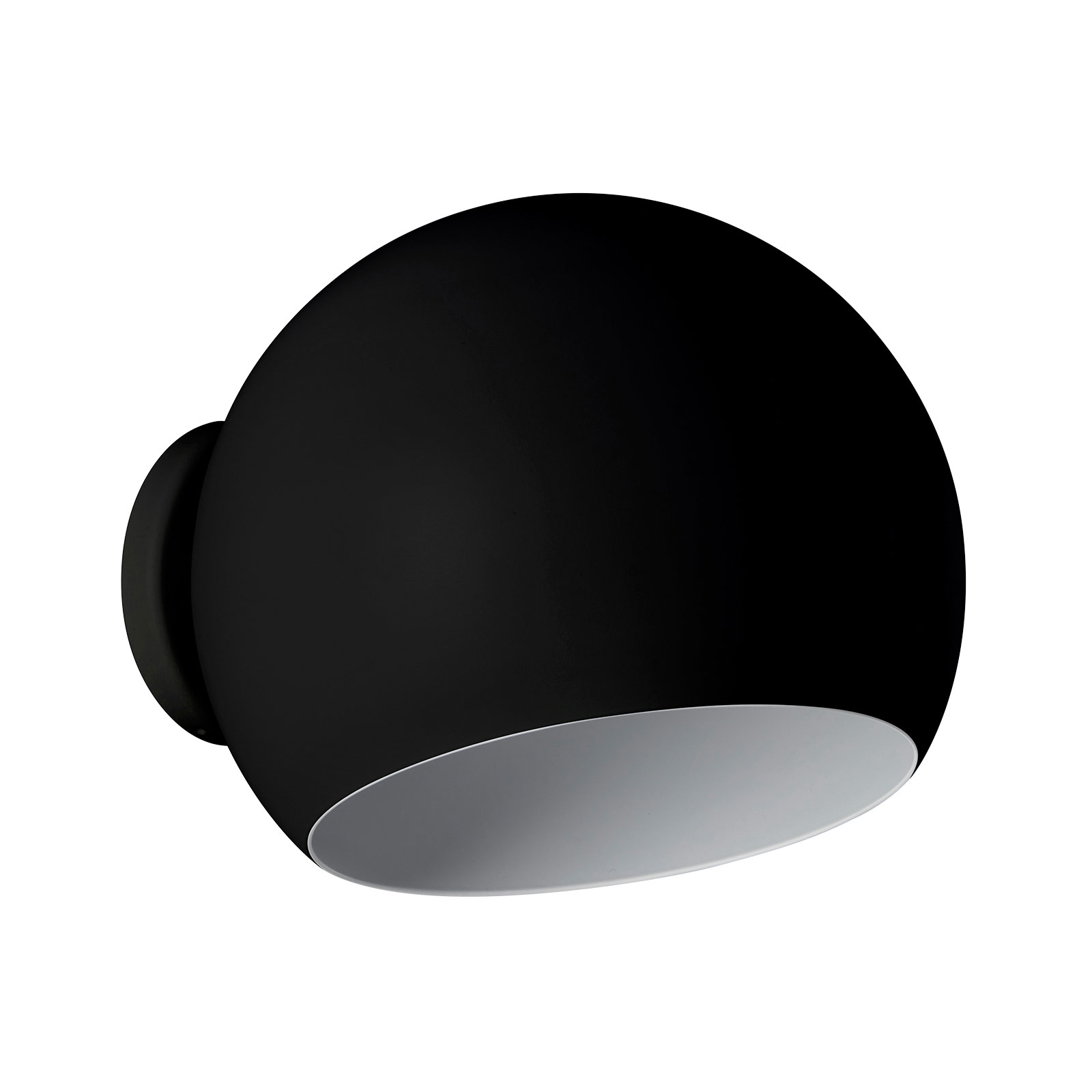 Nyta Tilt Globe Wall Short nástenné svetlo čierne