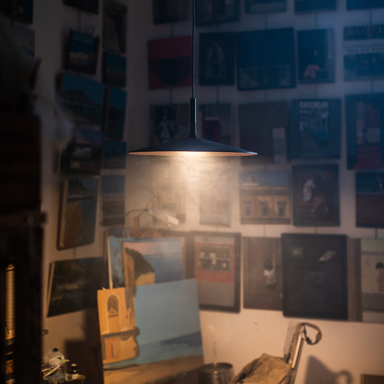 Aplomb Large lampada LED a sospensione, marrone - Foscarini
