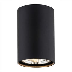 Paigaldatav laespot Tubo Ø 12 cm, must