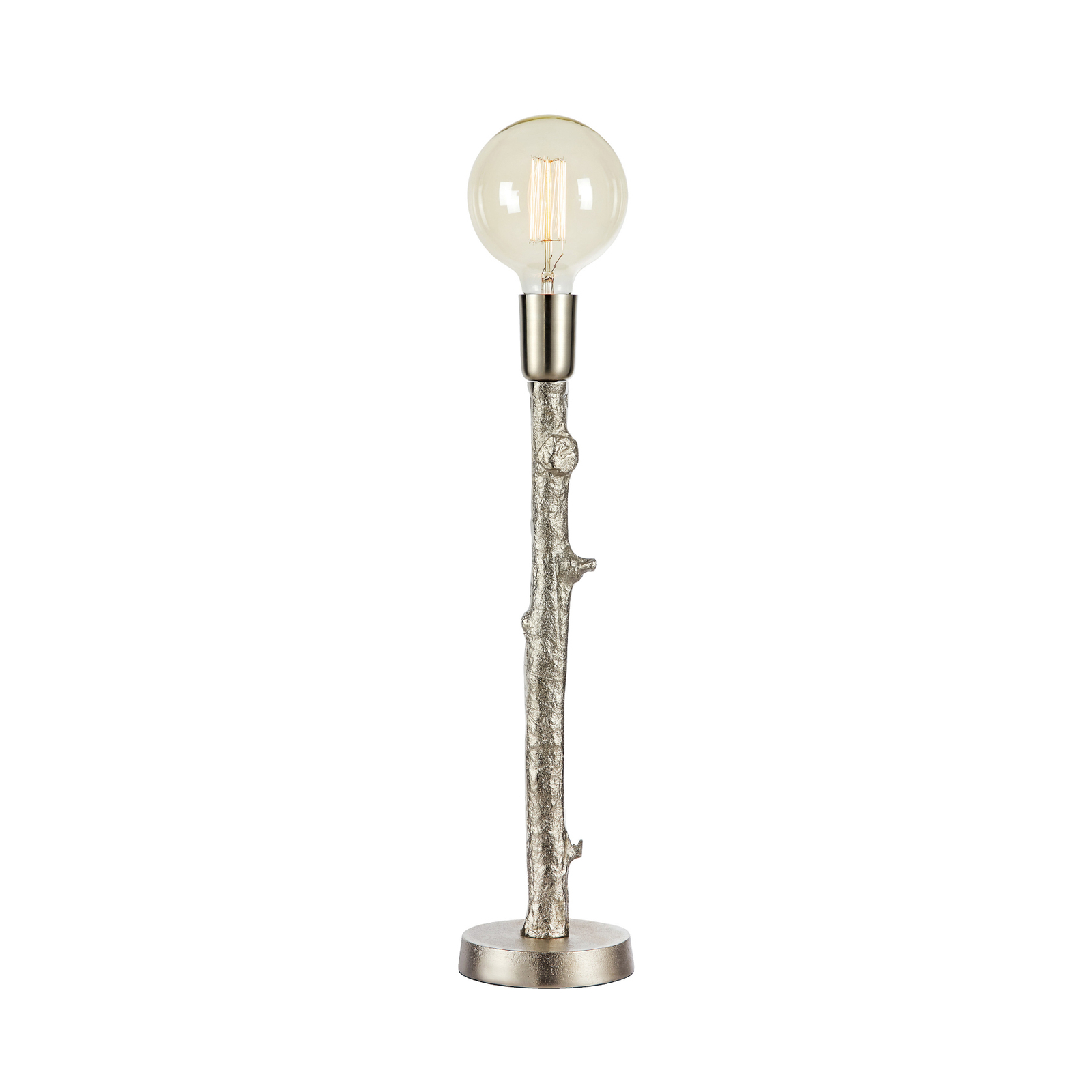 Lampe à poser Ramo, couleur argent, métal, hauteur 53 cm