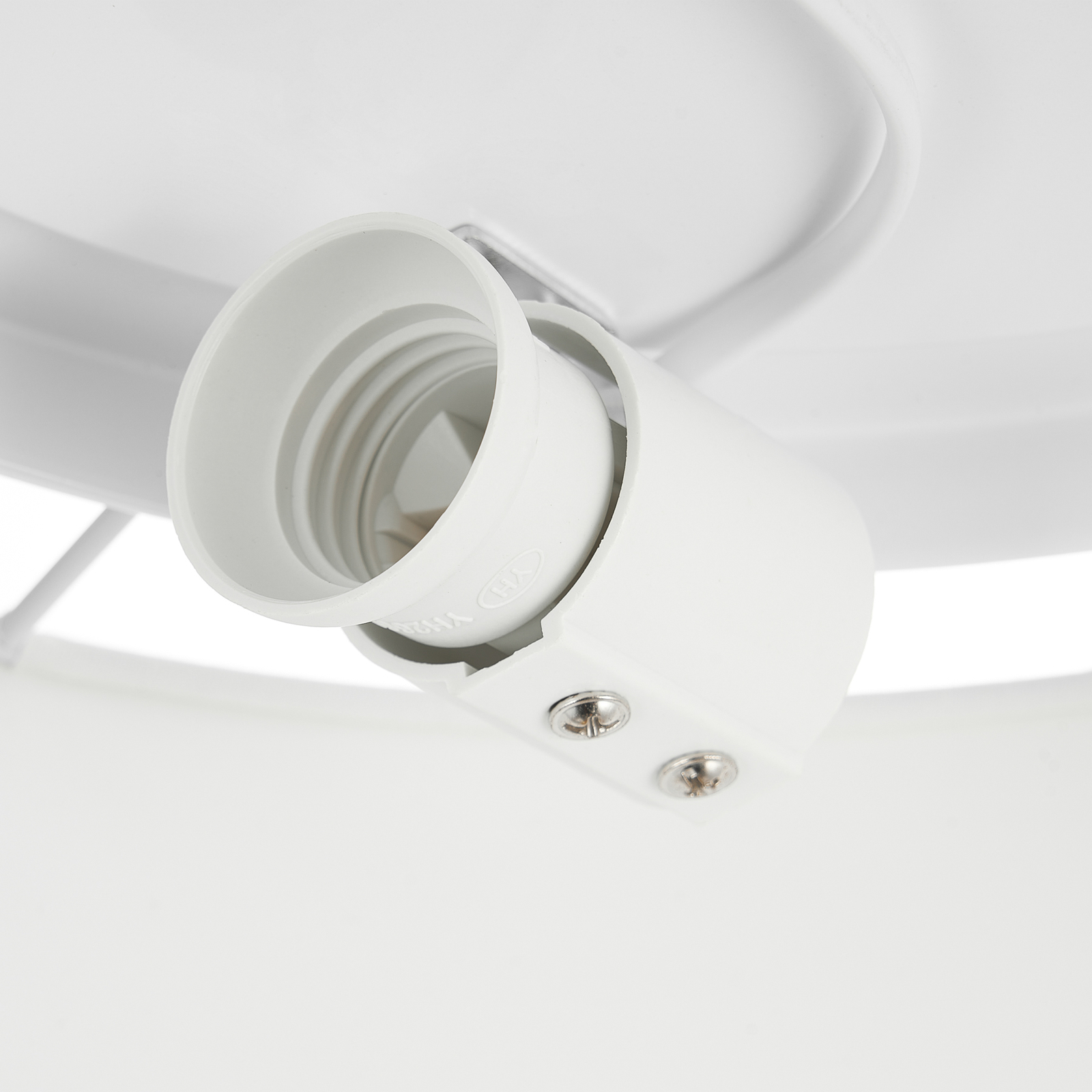 Lindby Adenaka Deckenlampe, Stoff, beige, 38 cm