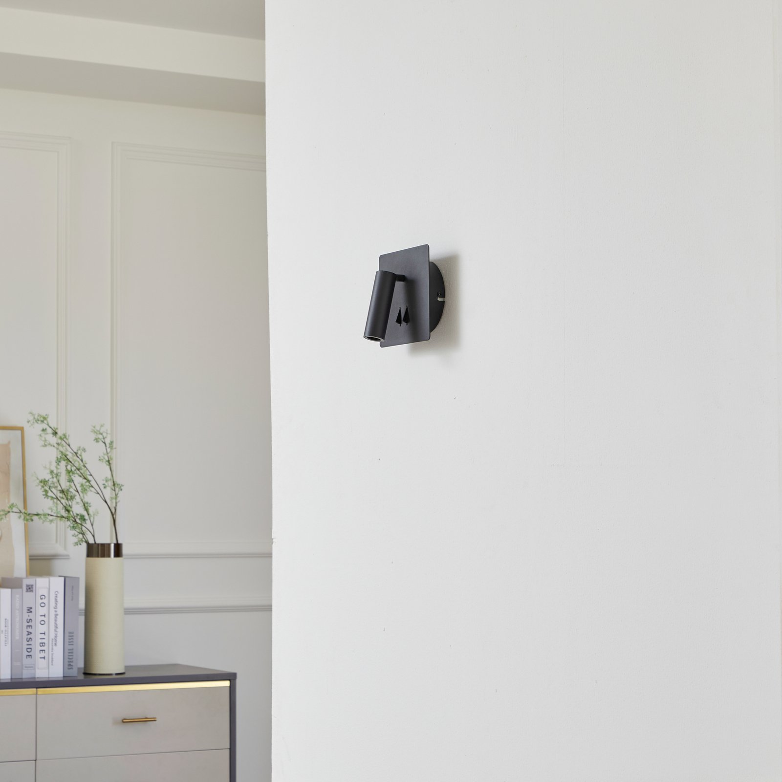 Magya LED 2 SquareWall Lamp Black - Lucande