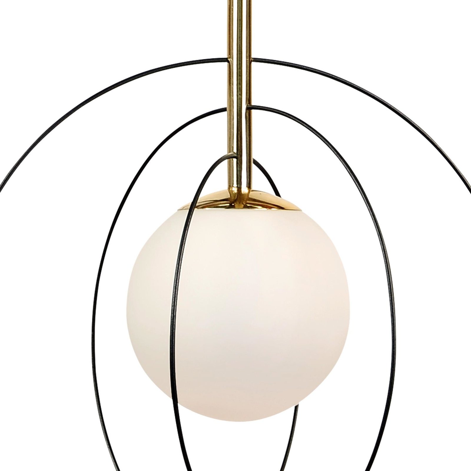 "Euluna" lubinis šviestuvas "Spinn", 1 lemputė, stiklas, Ø 35 cm