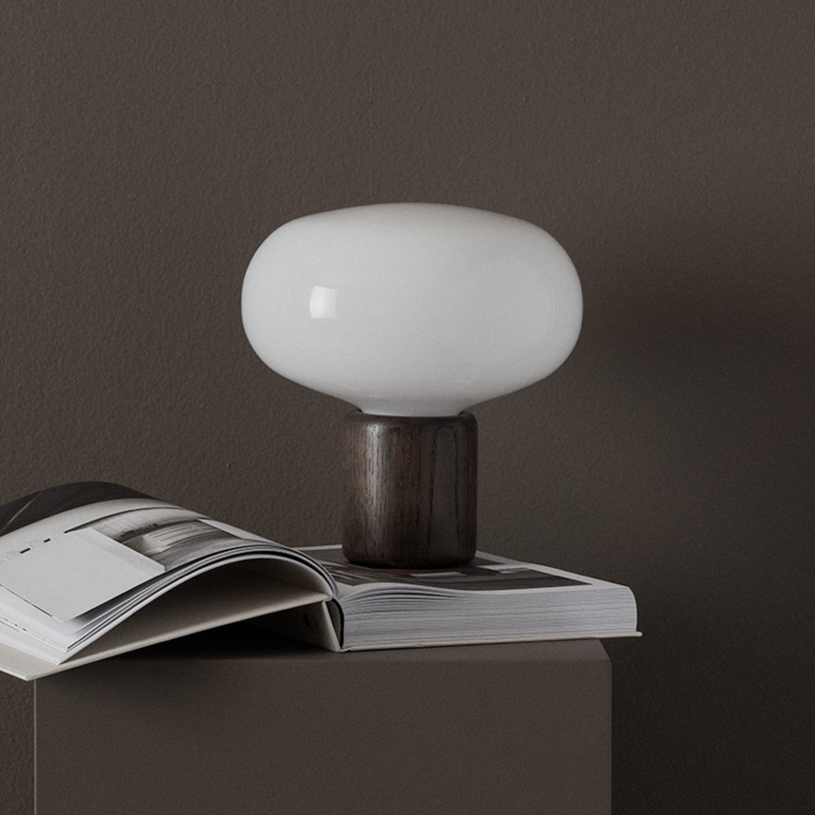 Karl-Johan Table Lamp Smoked Oak - New Works
