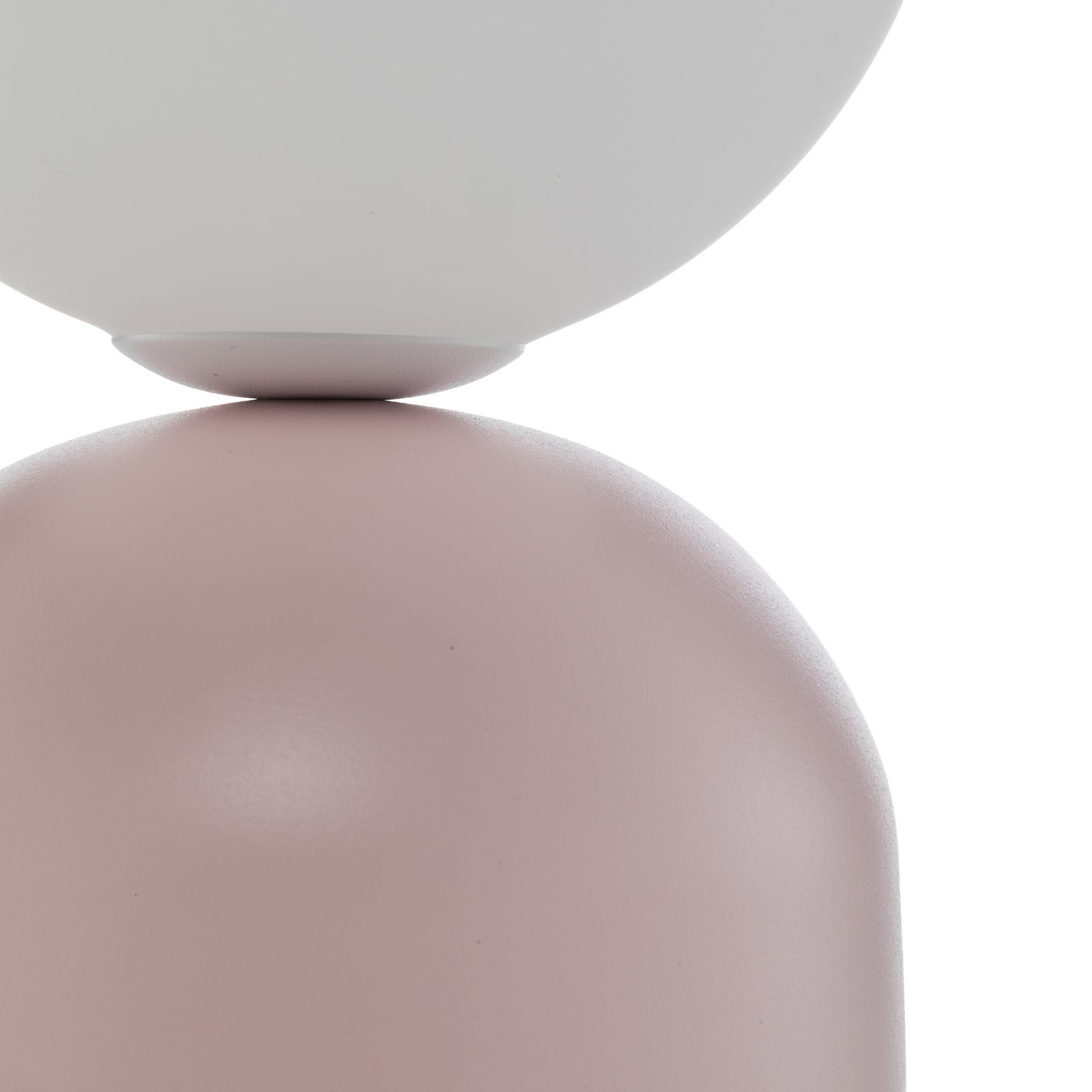Bordslampa Miki, rosa, glas, höjd 21 cm, G9