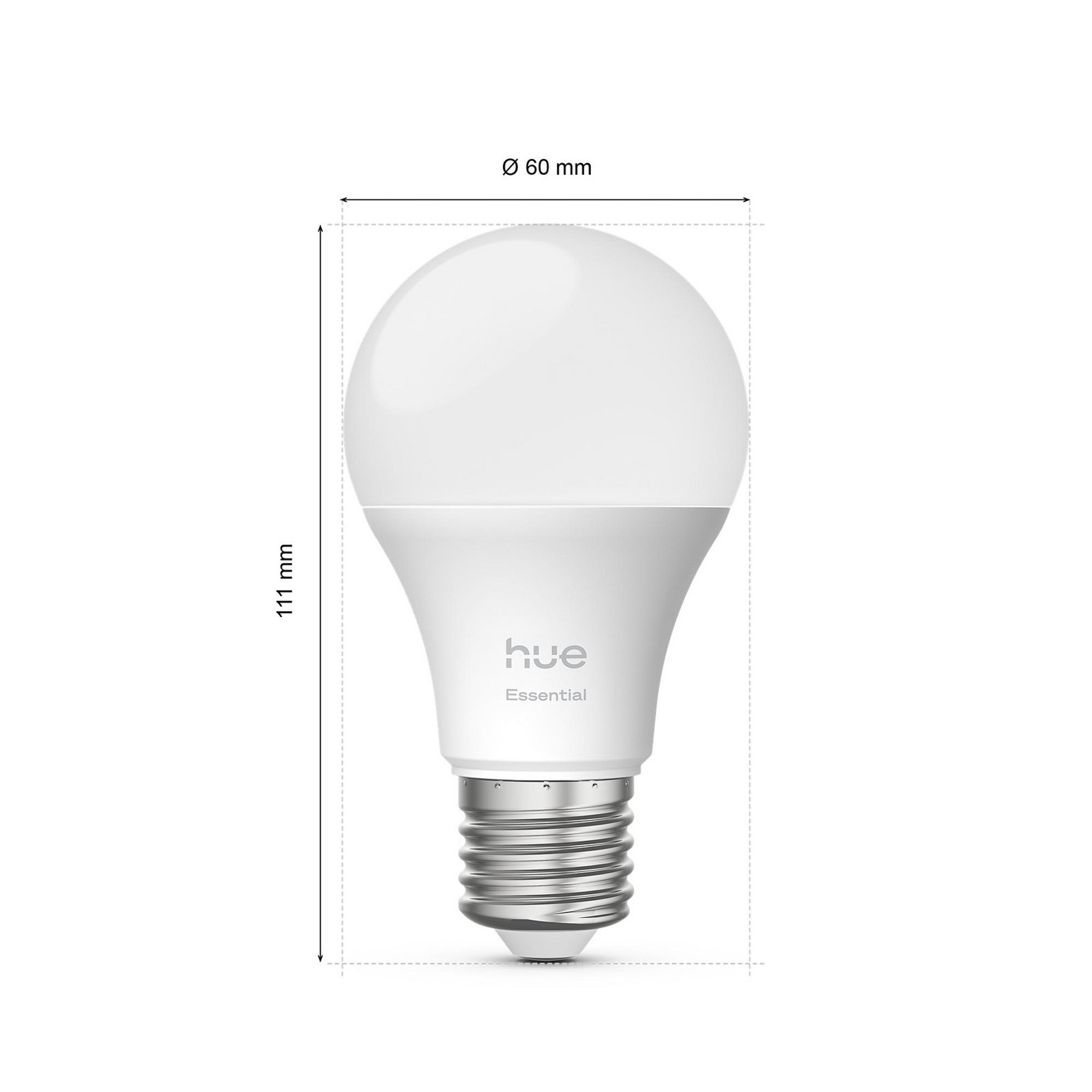 Ampoule LED intelligente Philips Hue E27 A60, 8 W, RVB CCT, lot de 3