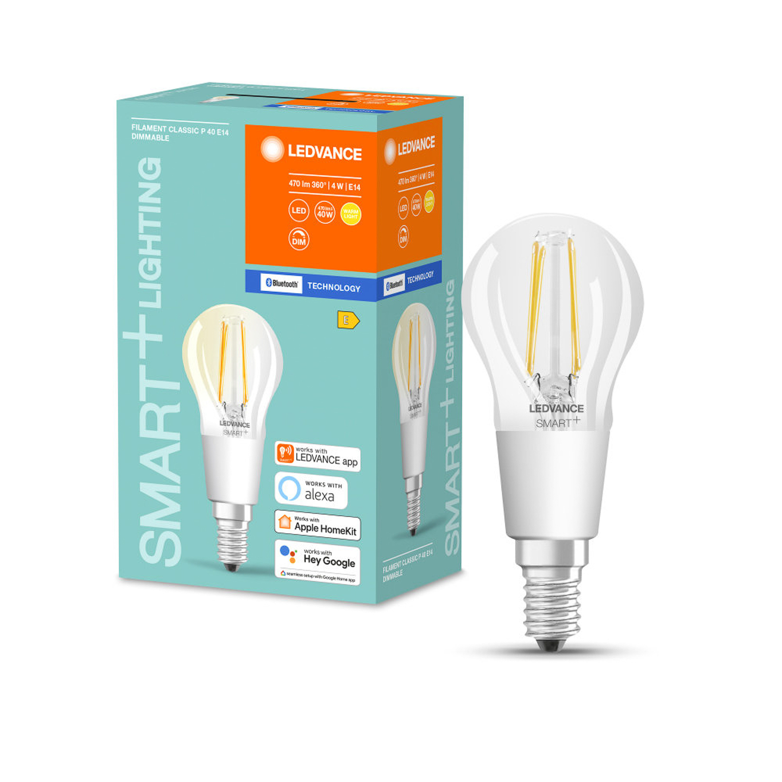 LEDVANCE SMART+ BT Mini Bulb Filament E14 4W 827