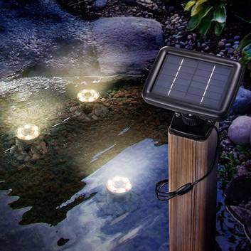 LED Solar Teichbeleuchtung Unterwasserstrahler Teichleuchte Teichlampe Teich NEU 