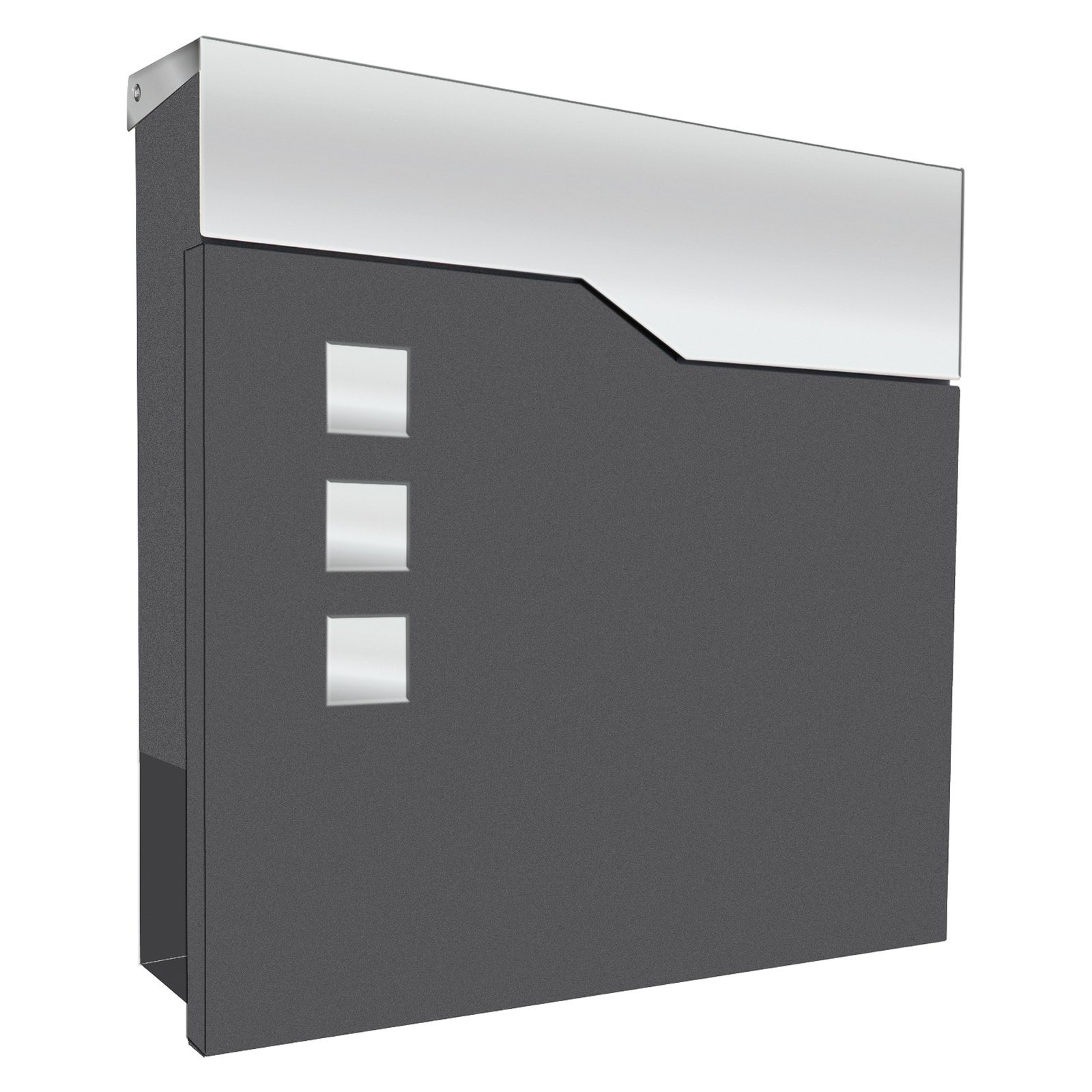 Wall-mounted letterbox 3037, newspaper compartment