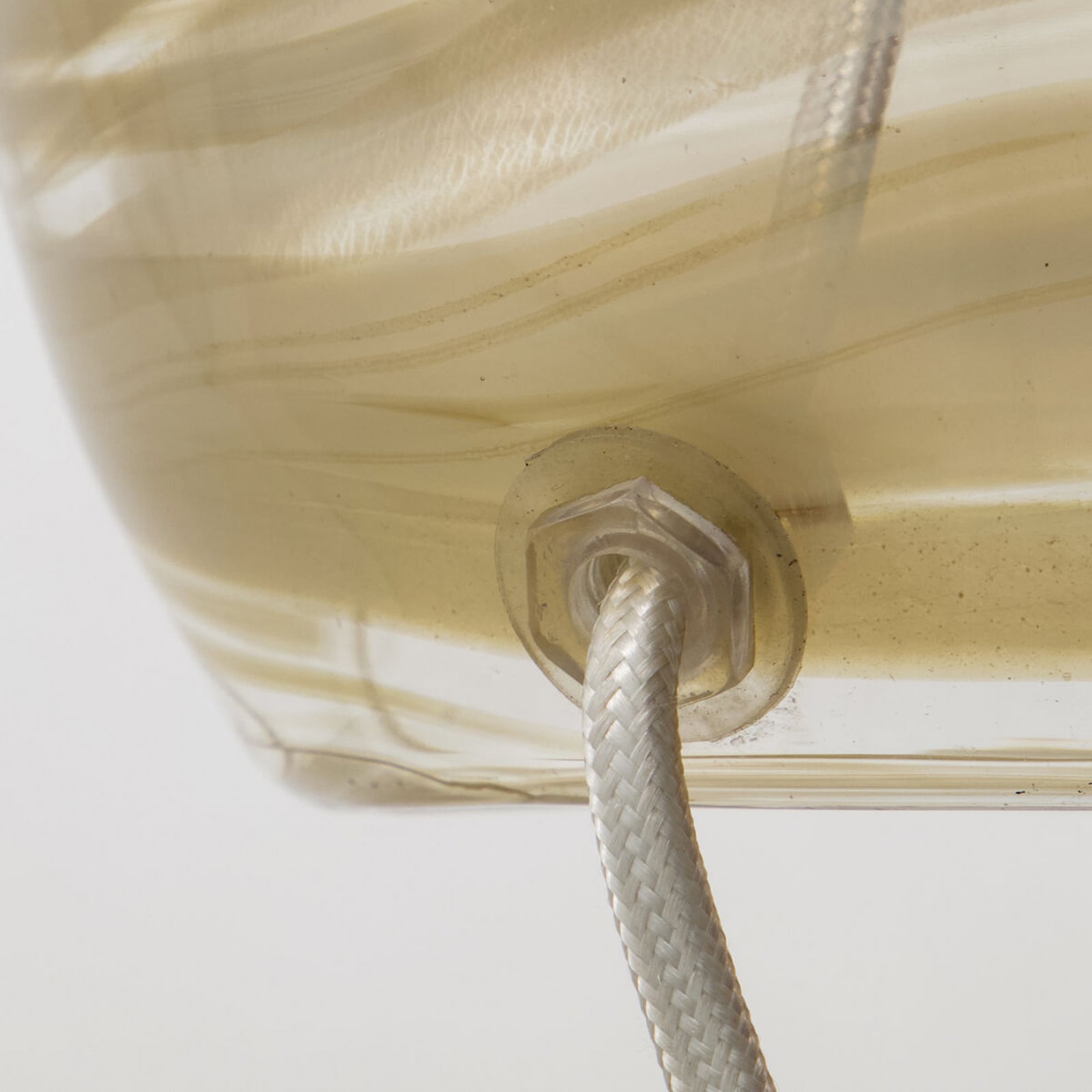 Lampe à poser Hite, 44 cm, crème, verre/tissu - House Doctor Lampe à poser Hite, 44 cm, crème, verre/tissu - House Doctor