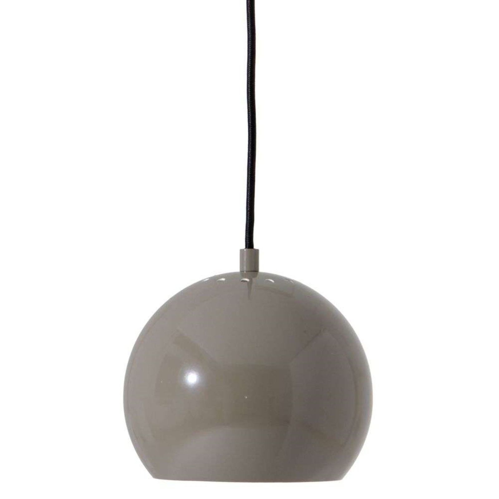 Ball Taklampa Ø18 Glossy Warm Grey - Frandsen