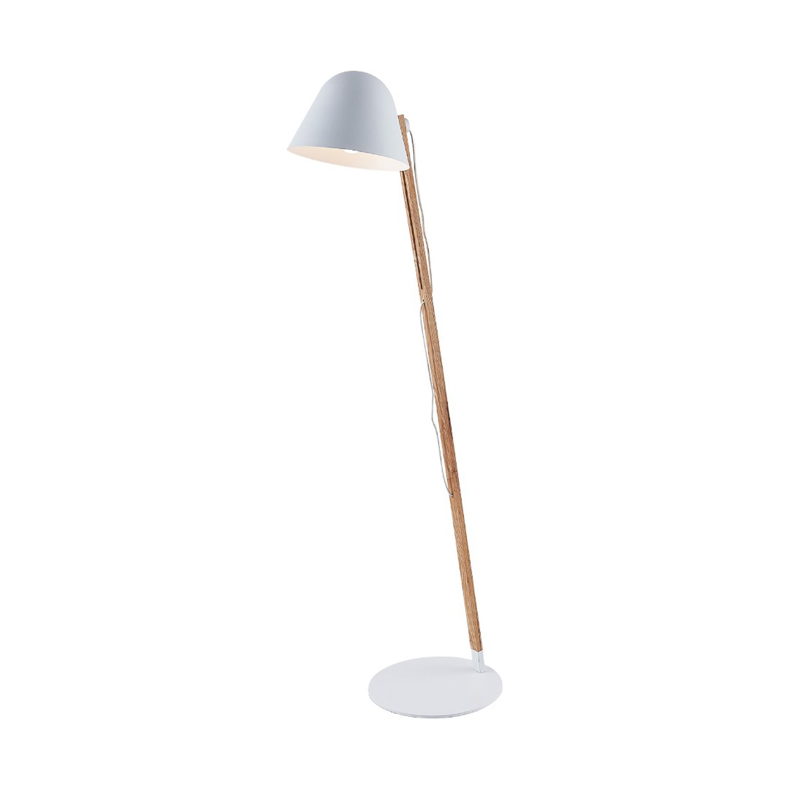 Tetja Gulvlampe White/Light Wood - Lindby