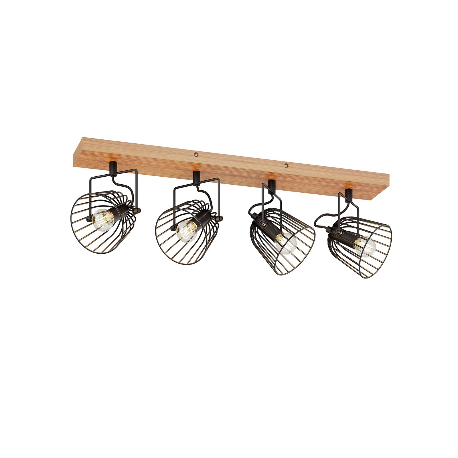 Lindby Adalin ceiling light, four-bulb, cage