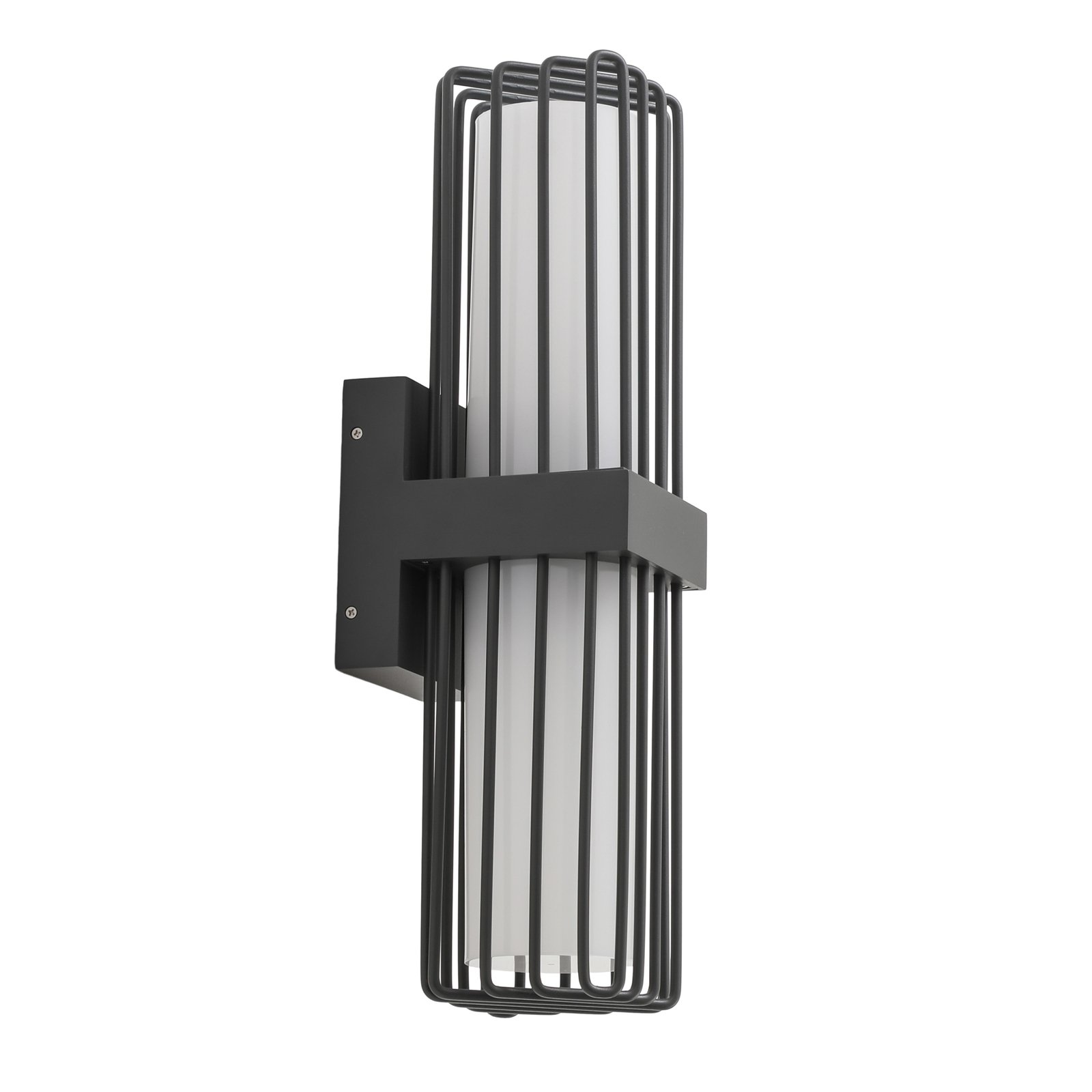 Chandan Außenwandleuchte Höhe 41,9 cm anthrazit Aluminium - Lucande