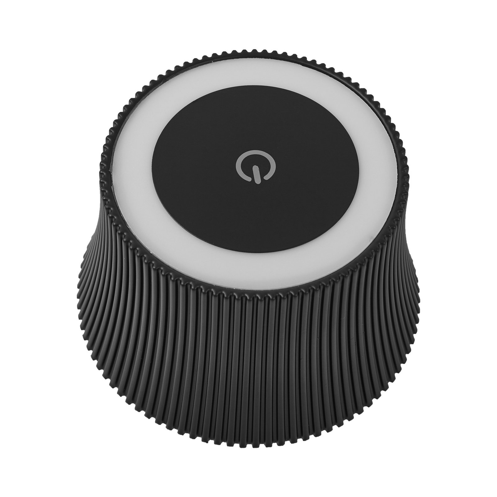 Lindby LED-Akkutischleuchte Linor, schwarz, USB, Touchdimmer