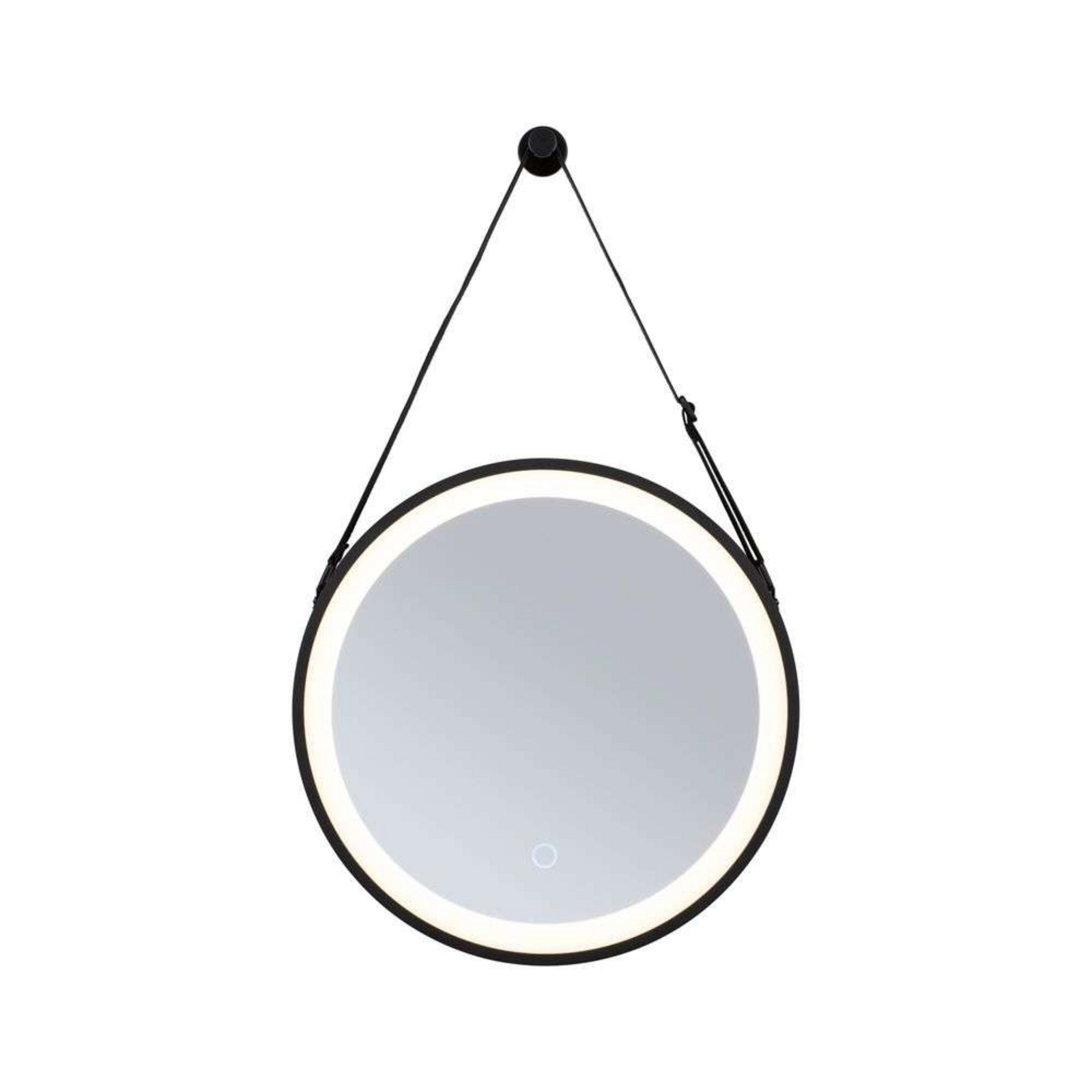 Miro LED Illuminated Mirror TW IP44 Matt Negru - Paulmann