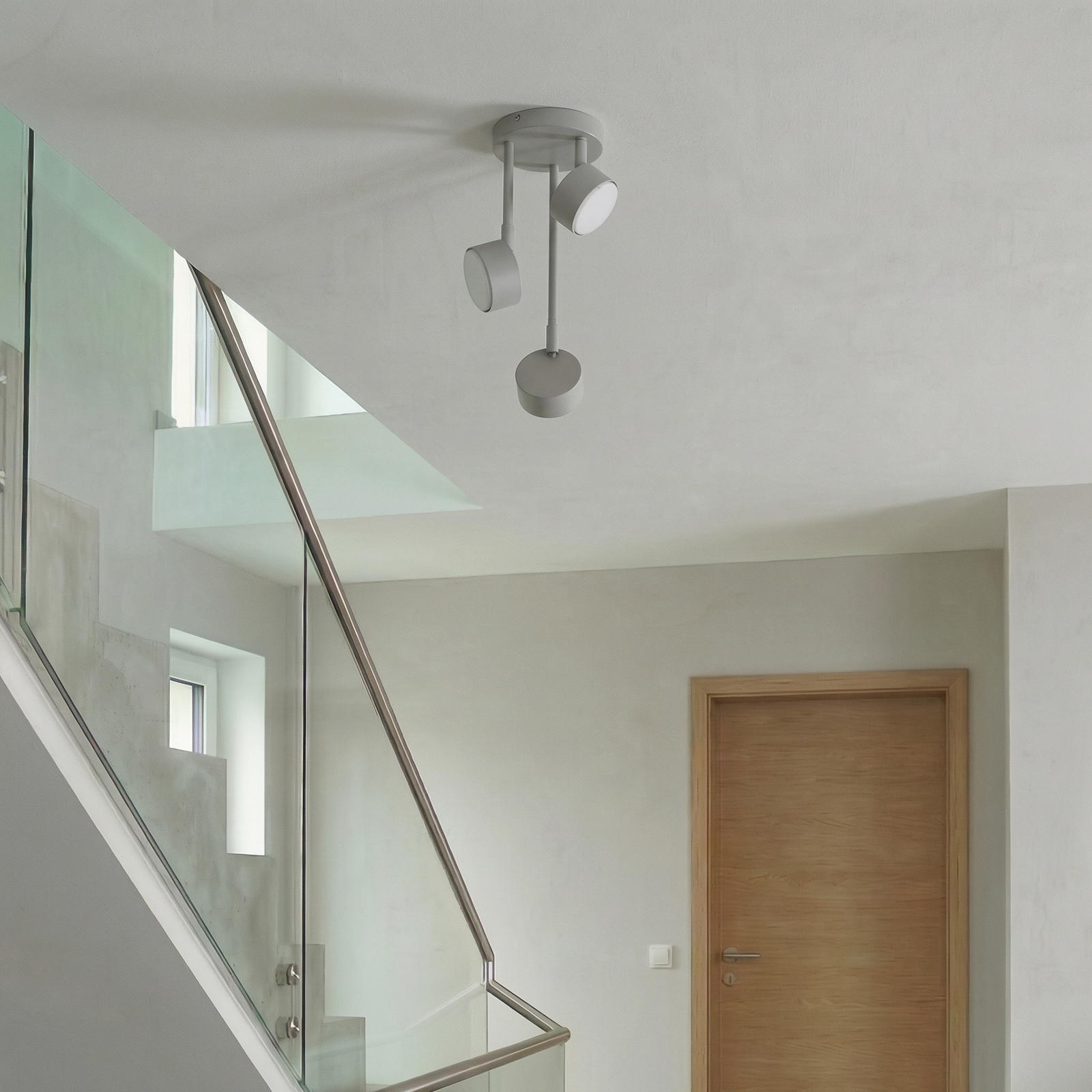 Spot de tavan Nemo, 3 becuri, gri-bej, mobil, GX53