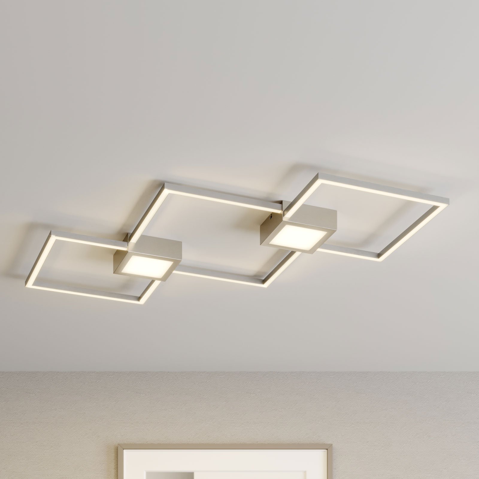 Lindby Makoto -LED-kattovalo 2-lamppua, himmennys