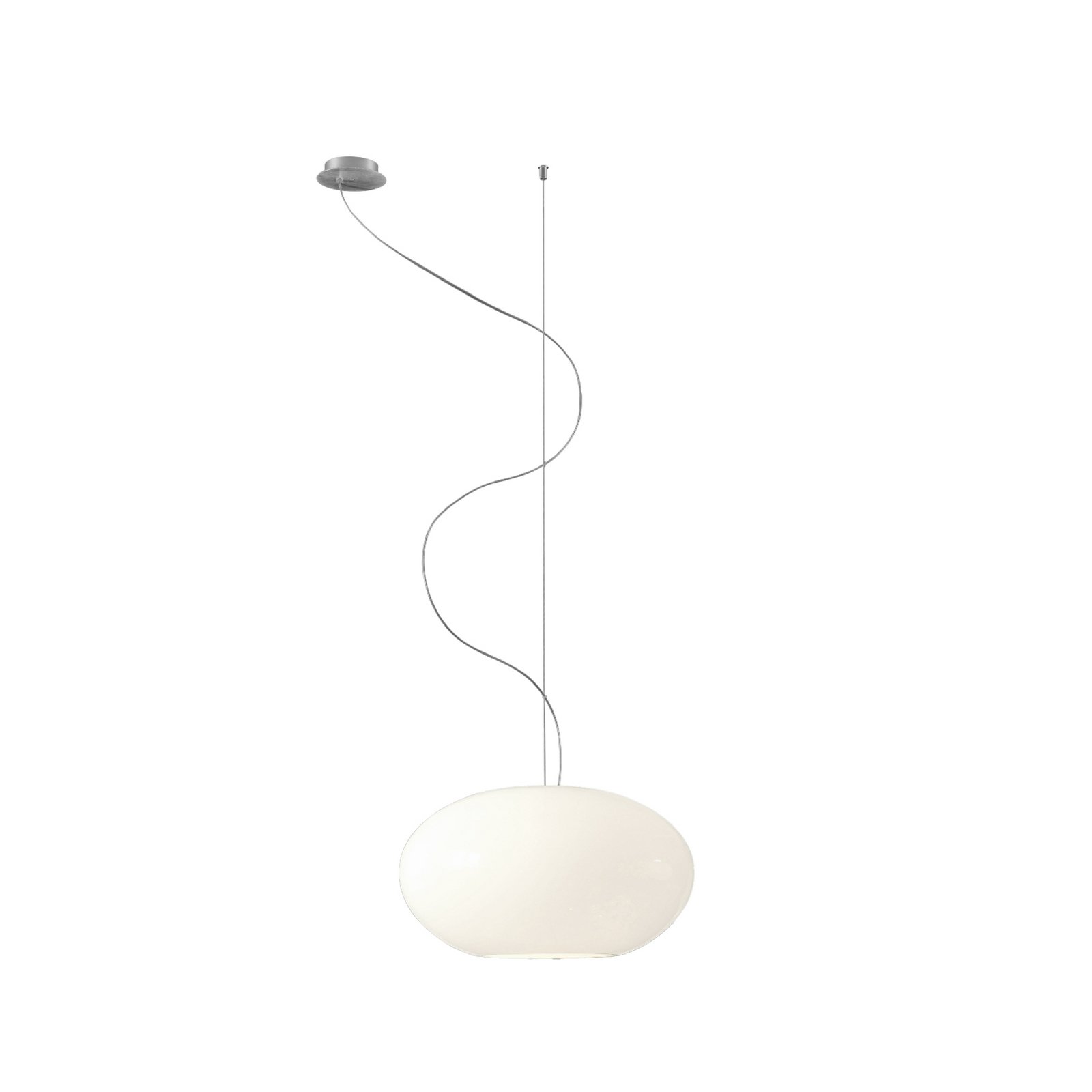 Lampada a sospensione vetro AIH 38 cm bianco opaco Lampada a sospensione vetro AIH 38 cm bianco opaco