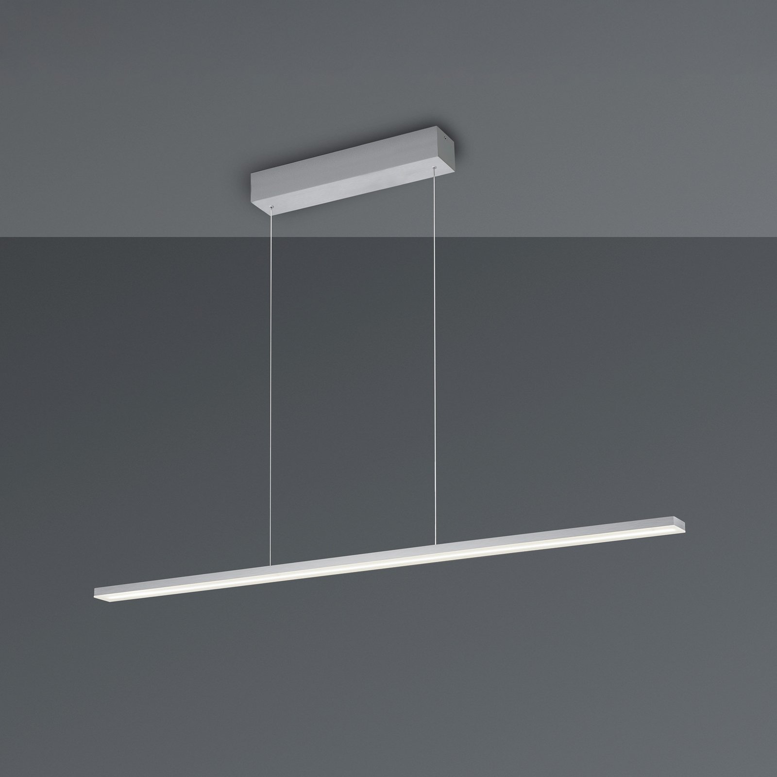 Candeeiro suspenso LED Bopp Baseline 2.0, alumínio, comprimento 119 cm