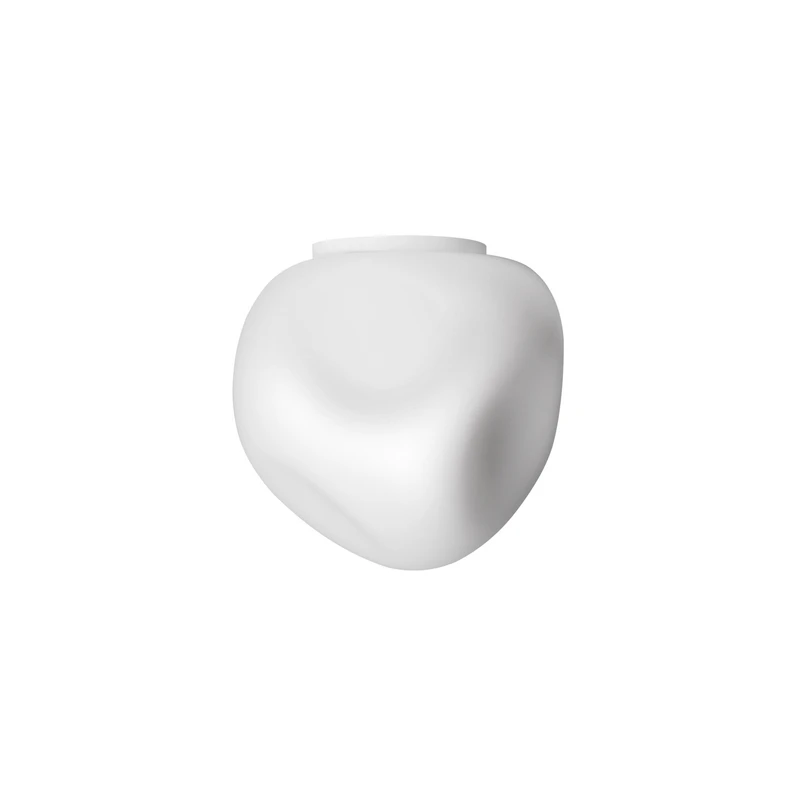 Foscarini – Hoba Midi Deckenleuchte, Ø 19 cm, weiß, Glas